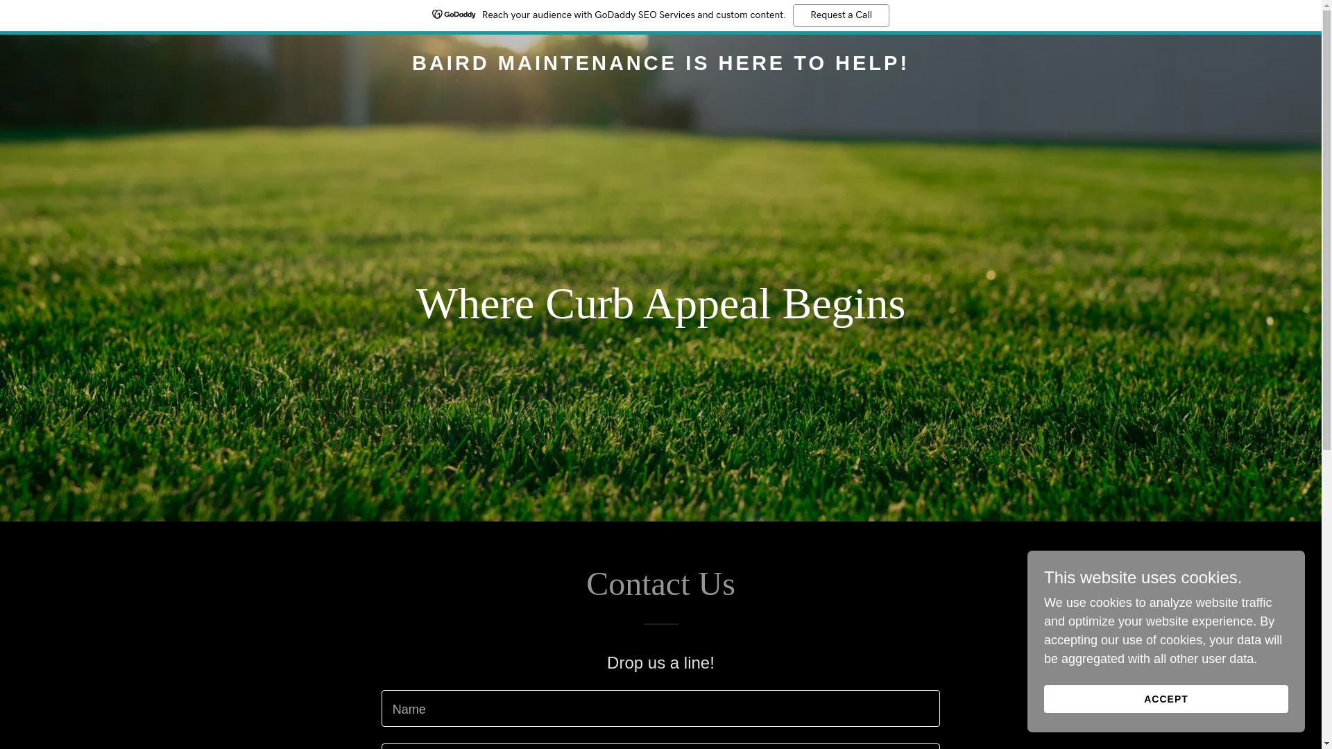 website screenshot of https://bairdmaintenance.com/