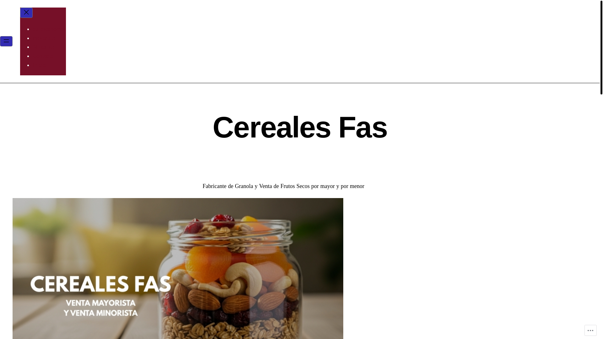 website screenshot of https://cerealesfas.com/
