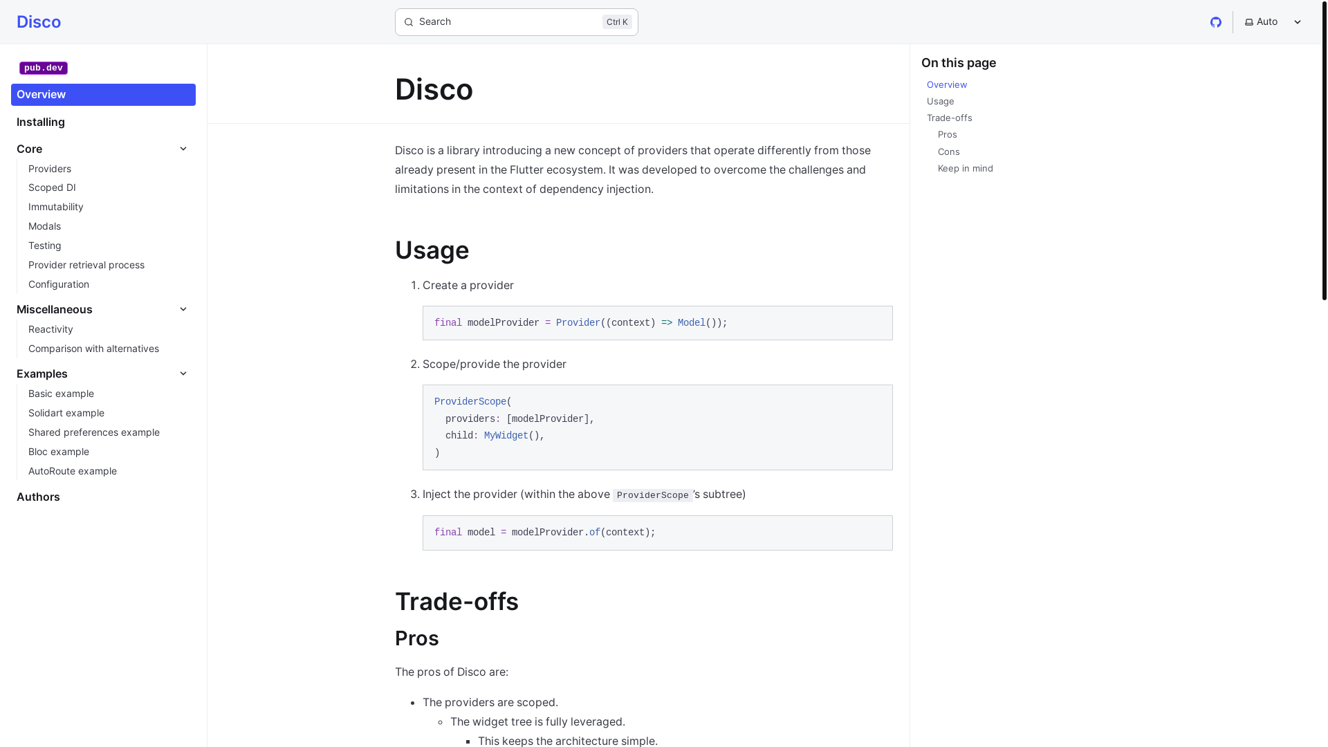 website screenshot of https://flutter-disco.pages.dev/