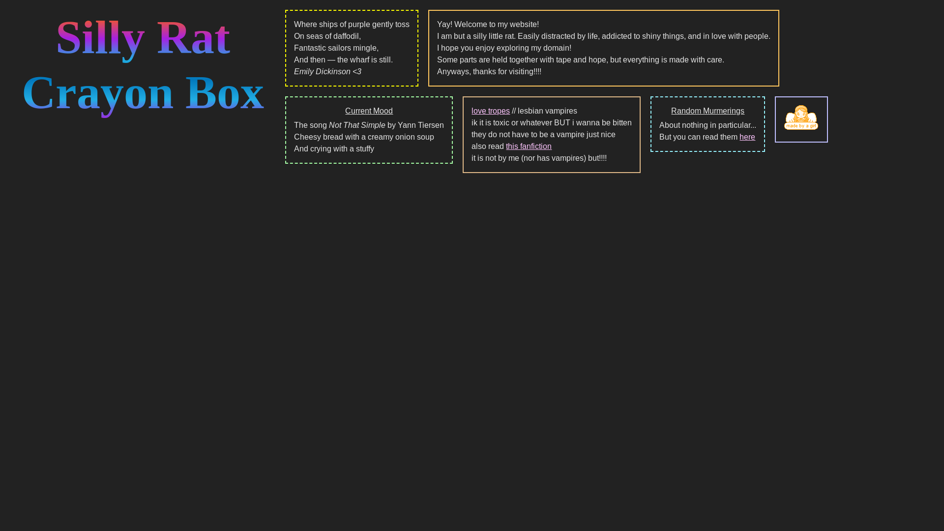 website screenshot of https://sillyratcrayonbox.pages.dev/