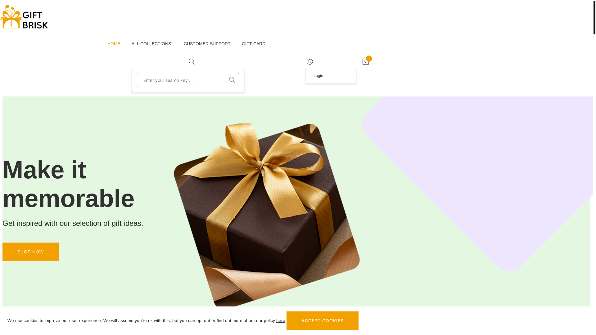 website screenshot of https://giftbriskpe.com/