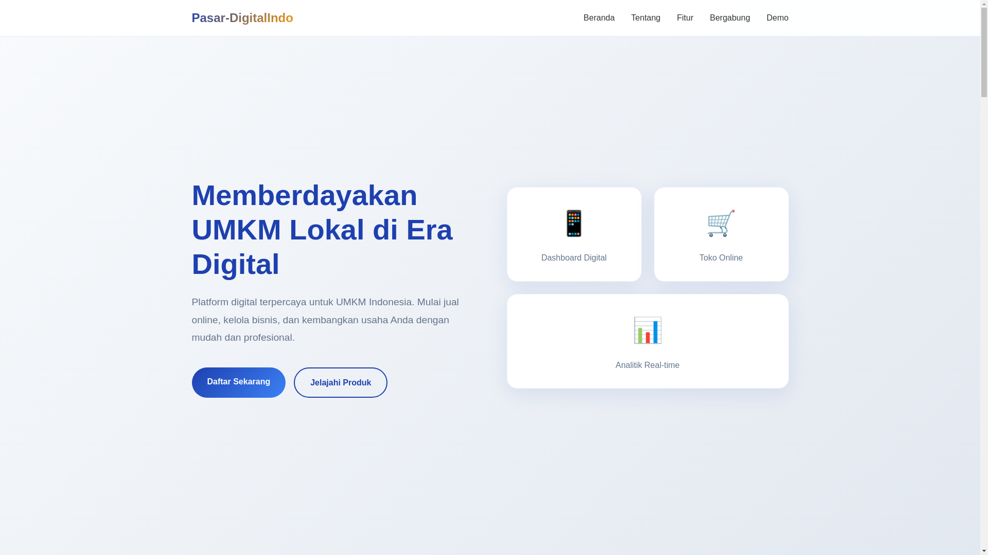 website screenshot of https://pasar-digitalindo.pages.dev/