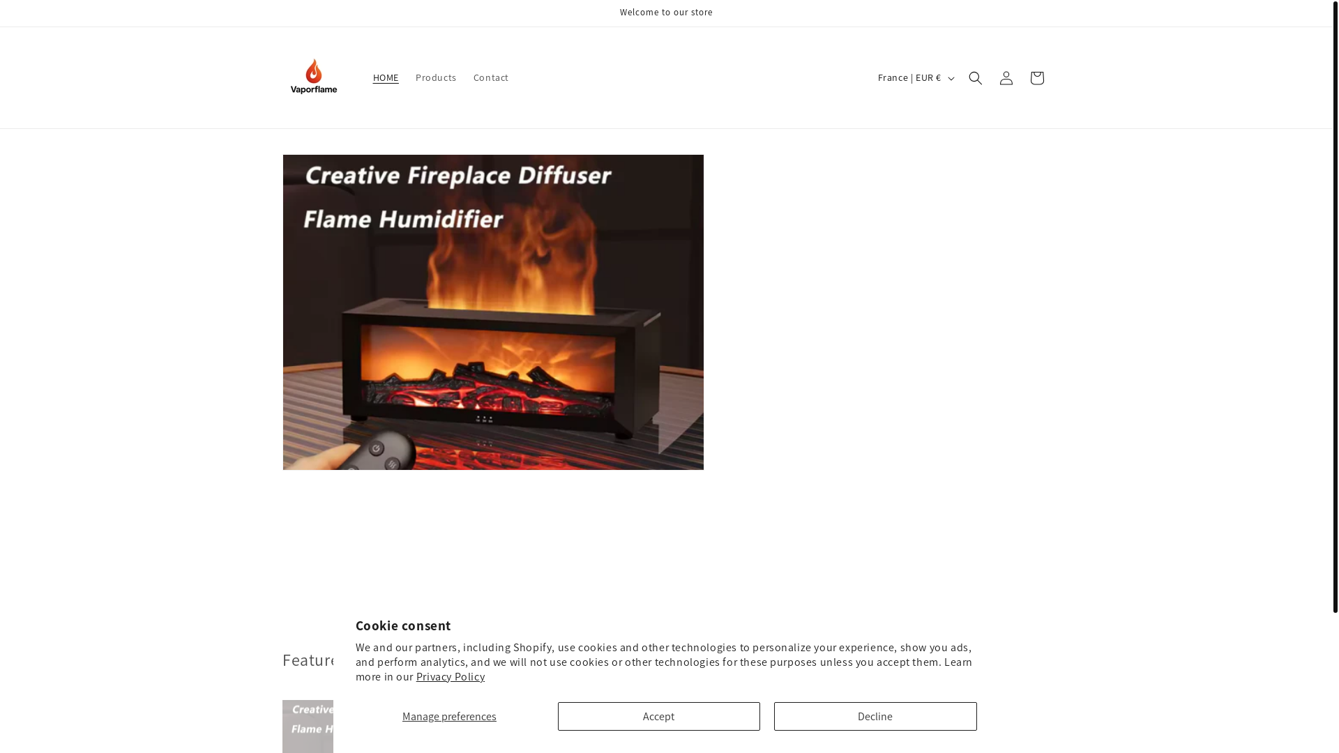 website screenshot of https://vaporflame.es/