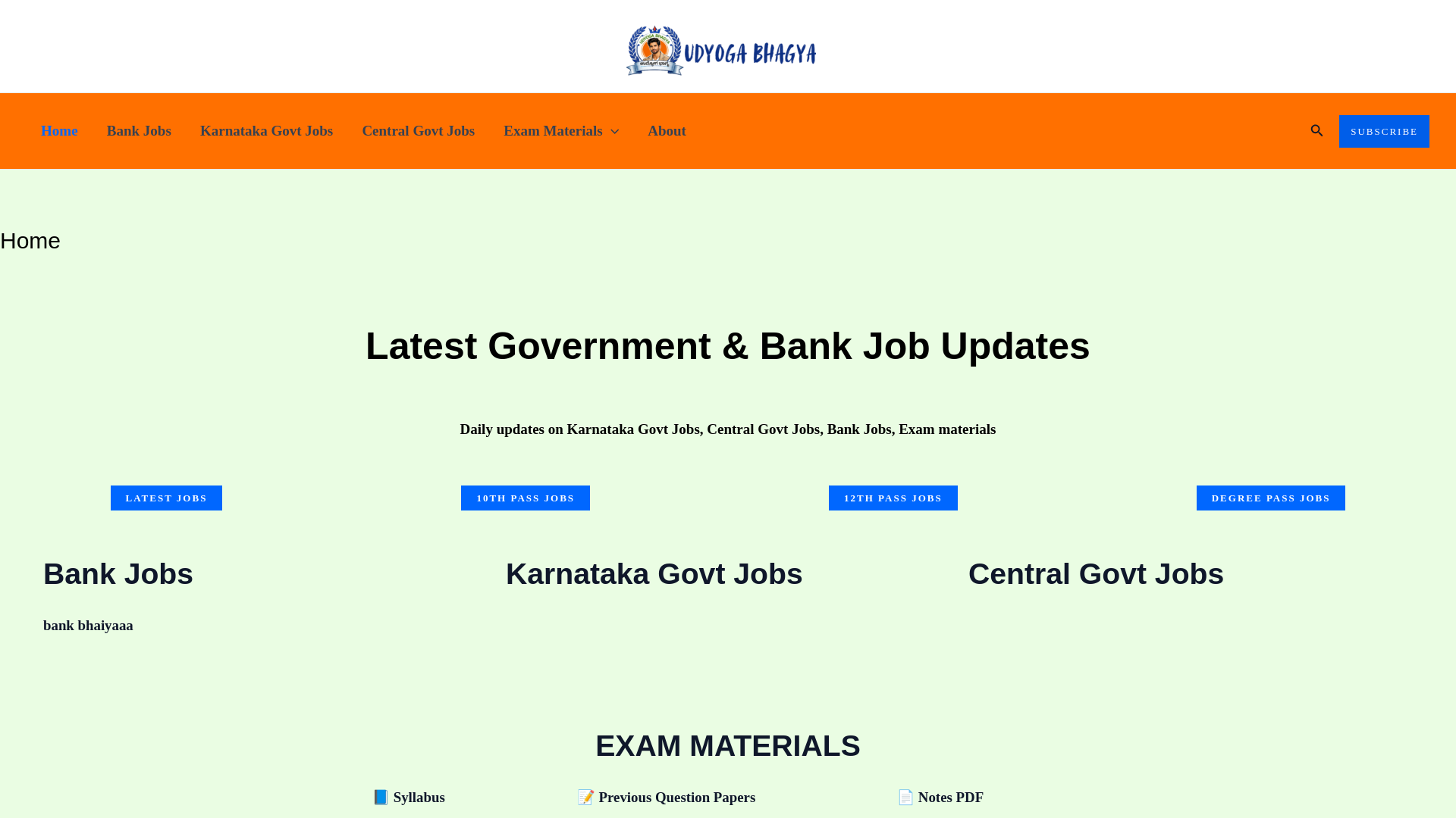 website screenshot of https://udyogabhagya.in/