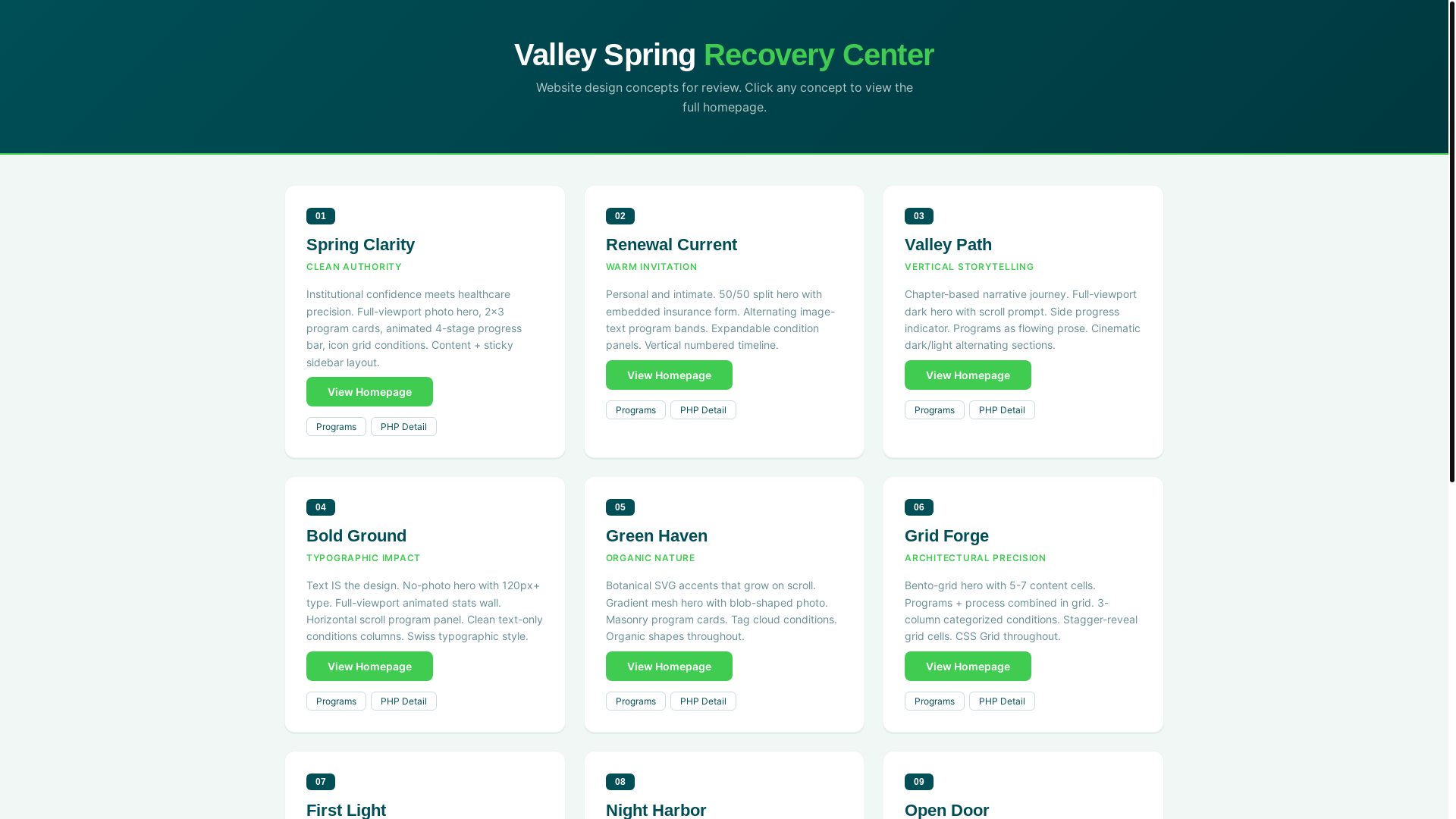 website screenshot of https://valleyspringconcept1.pages.dev/