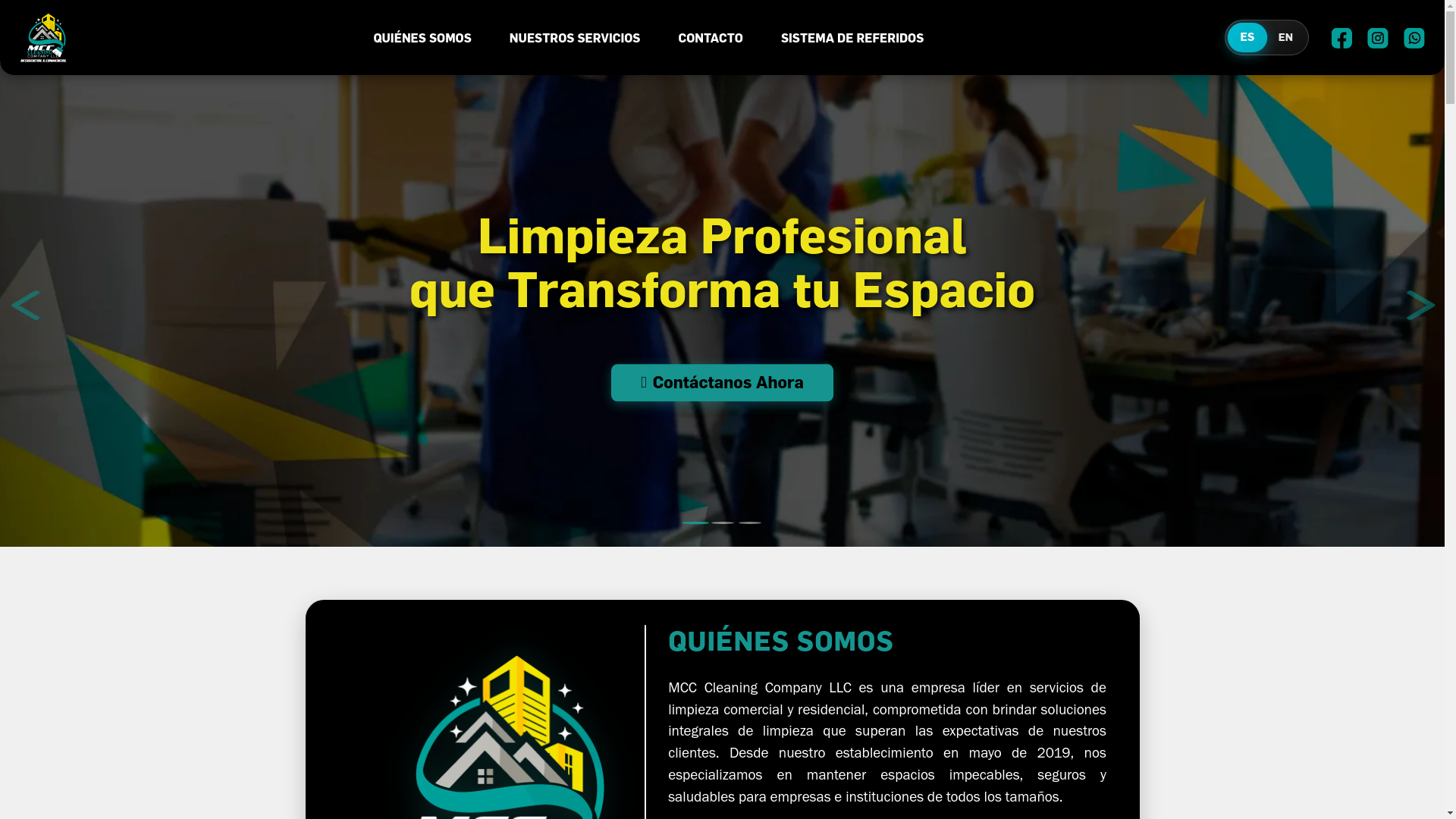 website screenshot of https://mcccleaningcompanyllc.com/