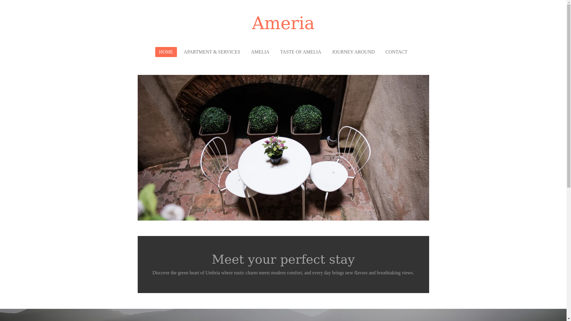 website screenshot of https://ameriaapartment.com/