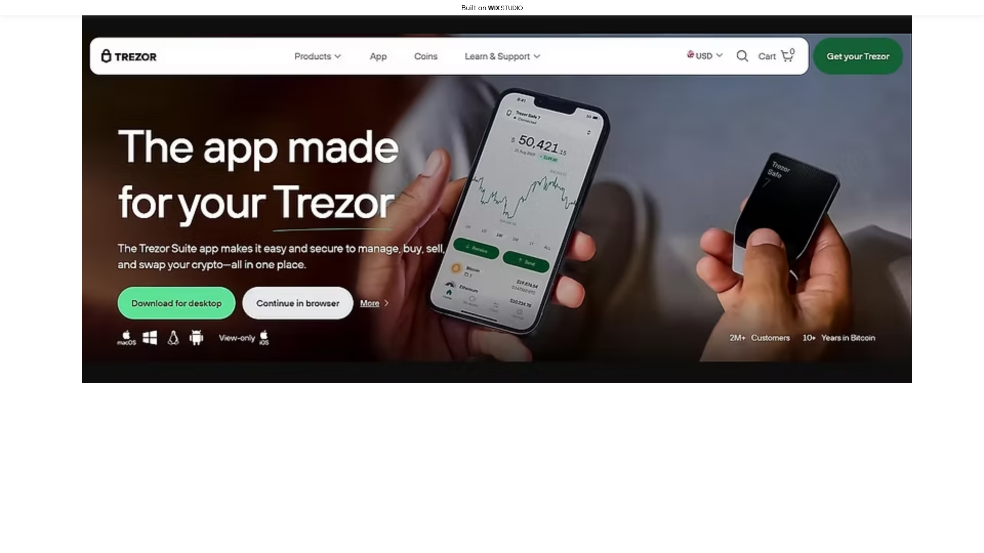 website screenshot of https://started-iotrez.wixstudio.com/us-en