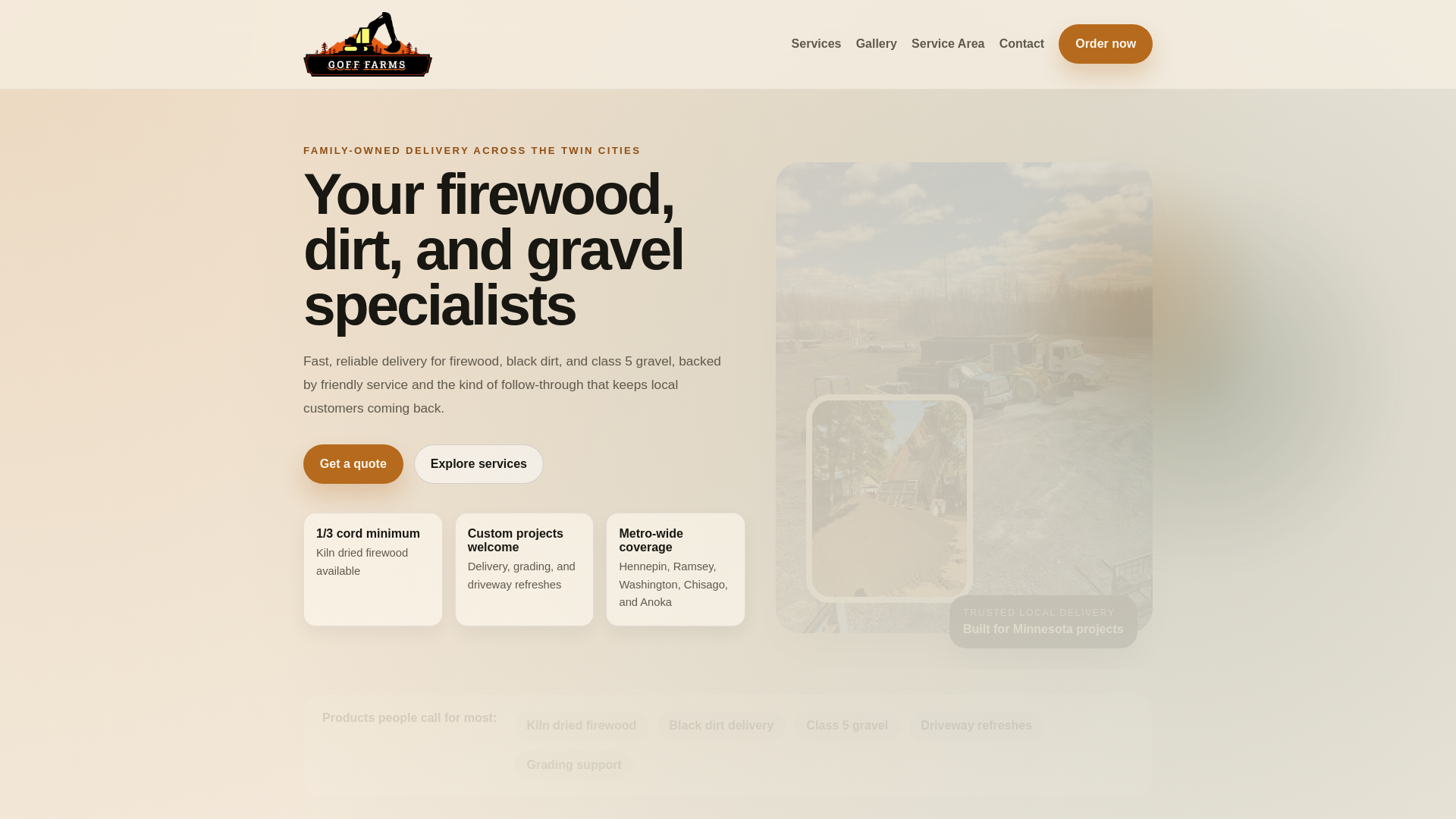 website screenshot of https://goff-farms.pages.dev/