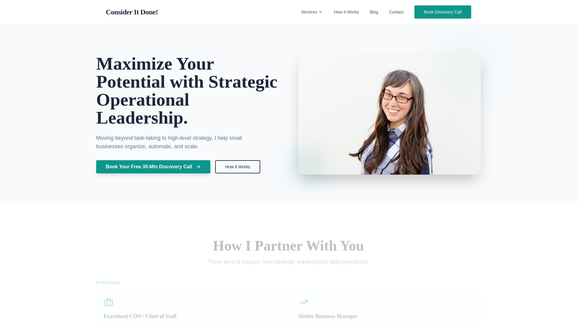 website screenshot of https://web-consideritdonebymecom.pages.dev/