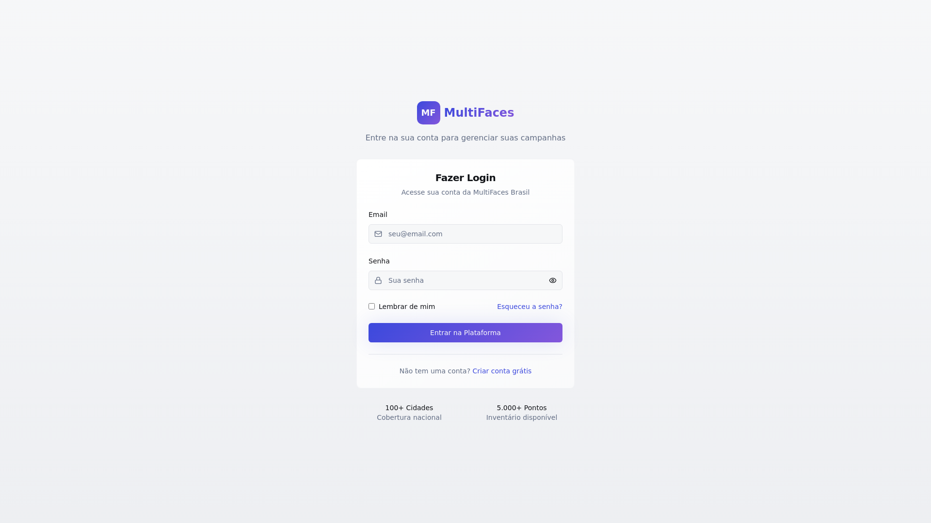 website screenshot of https://multifaces.online/