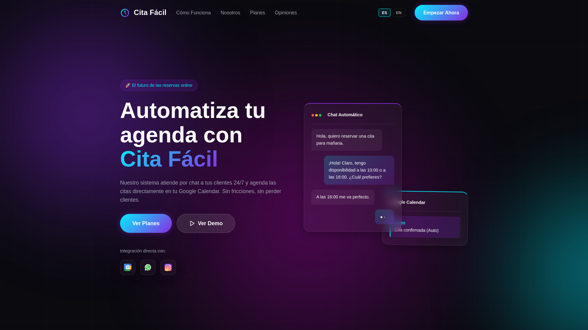 website screenshot of https://citafacil.pages.dev/