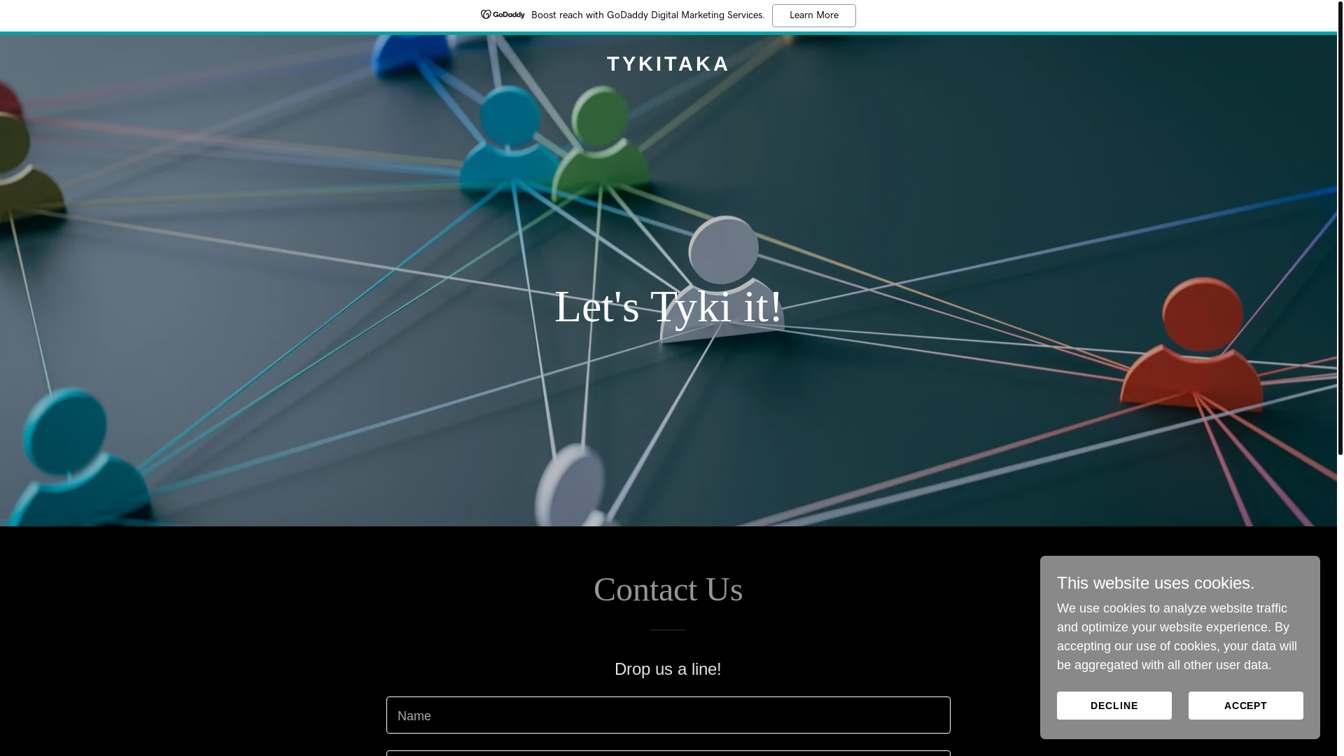 website screenshot of https://tykitaka.ai/