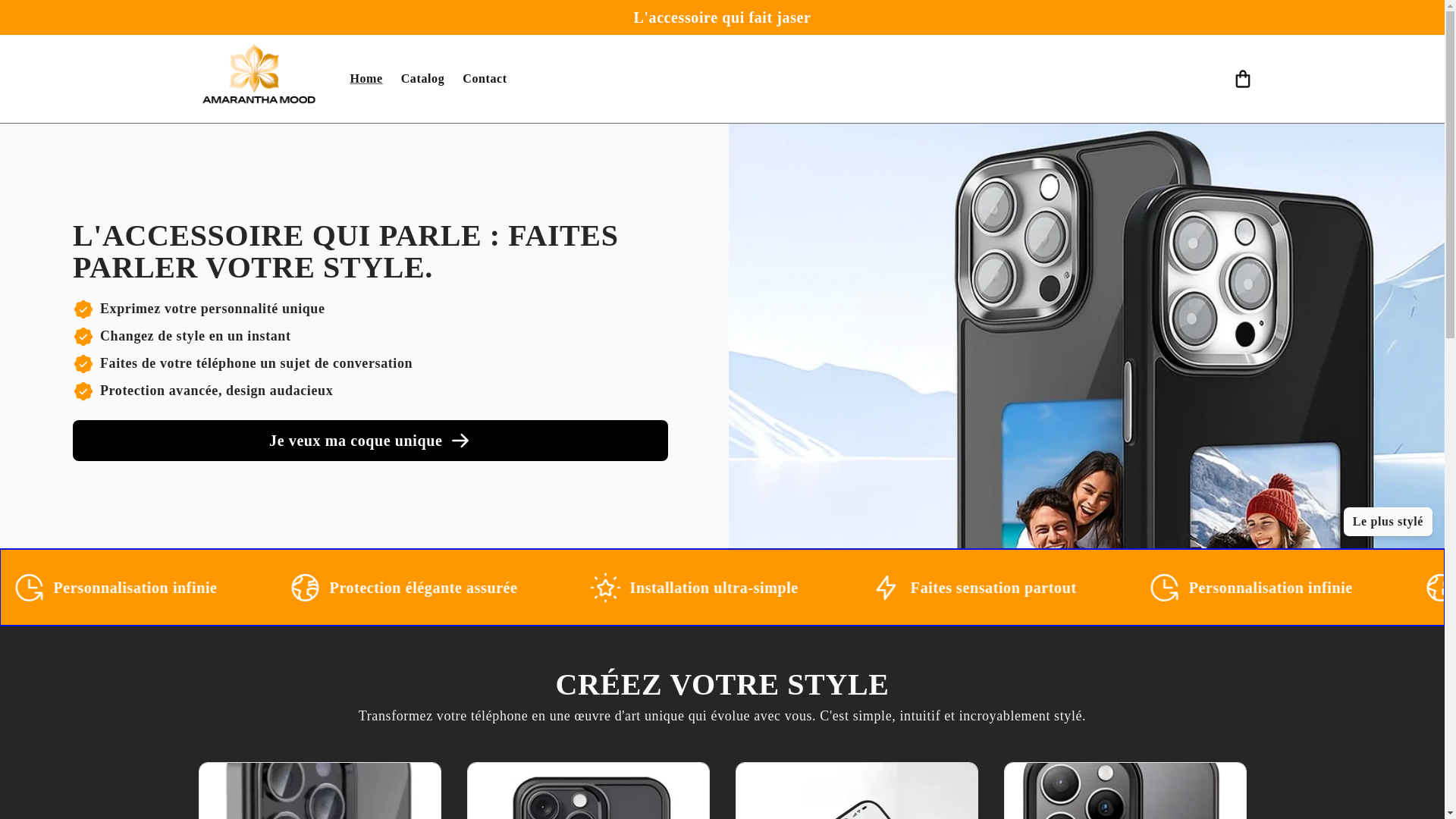 website screenshot of https://amaranthamood.com/
