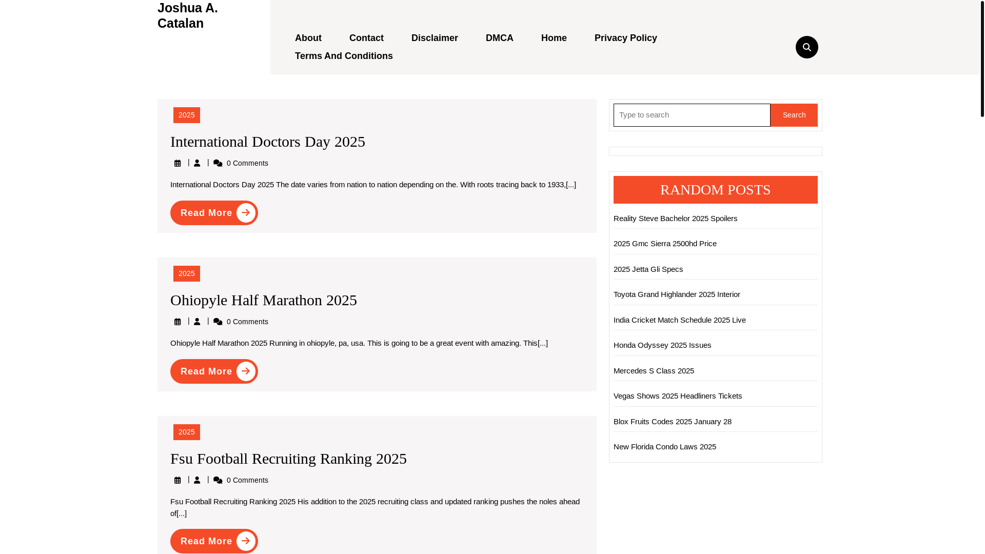 website screenshot of https://joshuaacatalan.pages.dev/