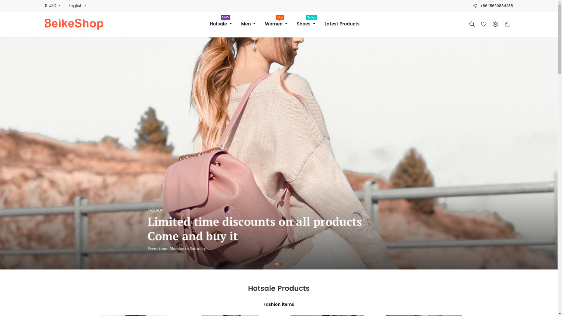 website screenshot of https://zanshop.online/