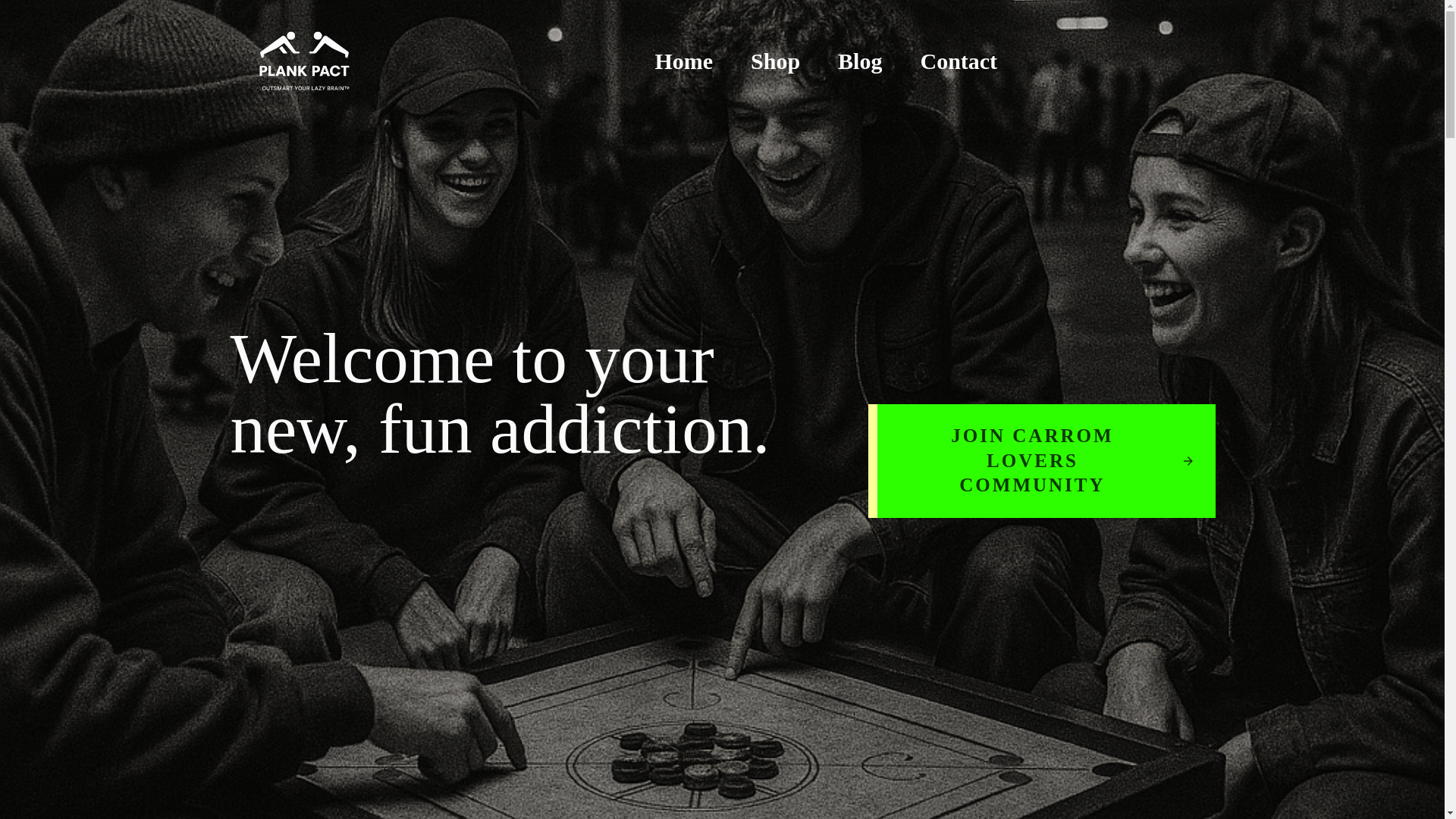 website screenshot of https://plankpact.com/