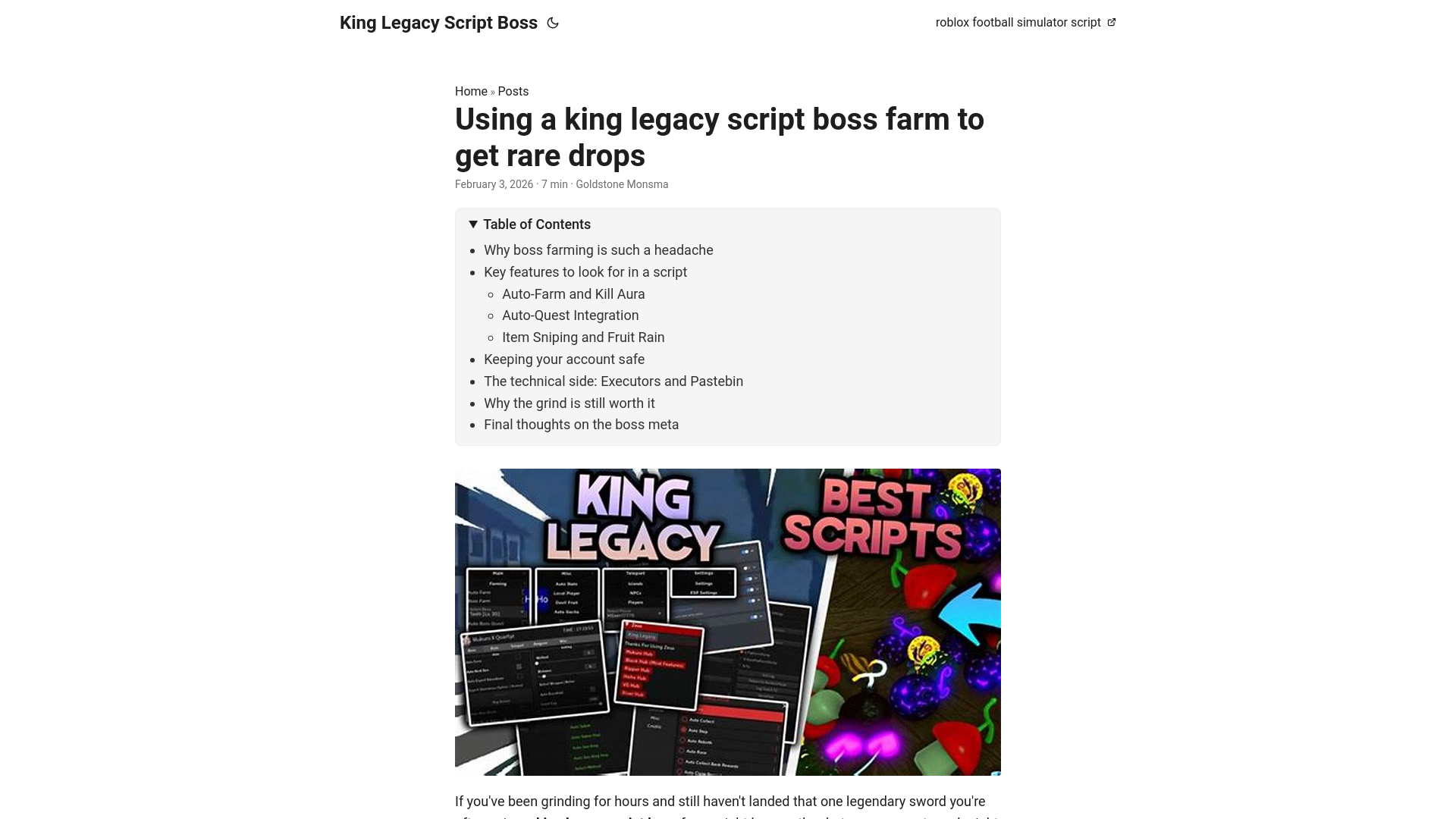 website screenshot of https://king-legacy-script-boss.pages.dev/