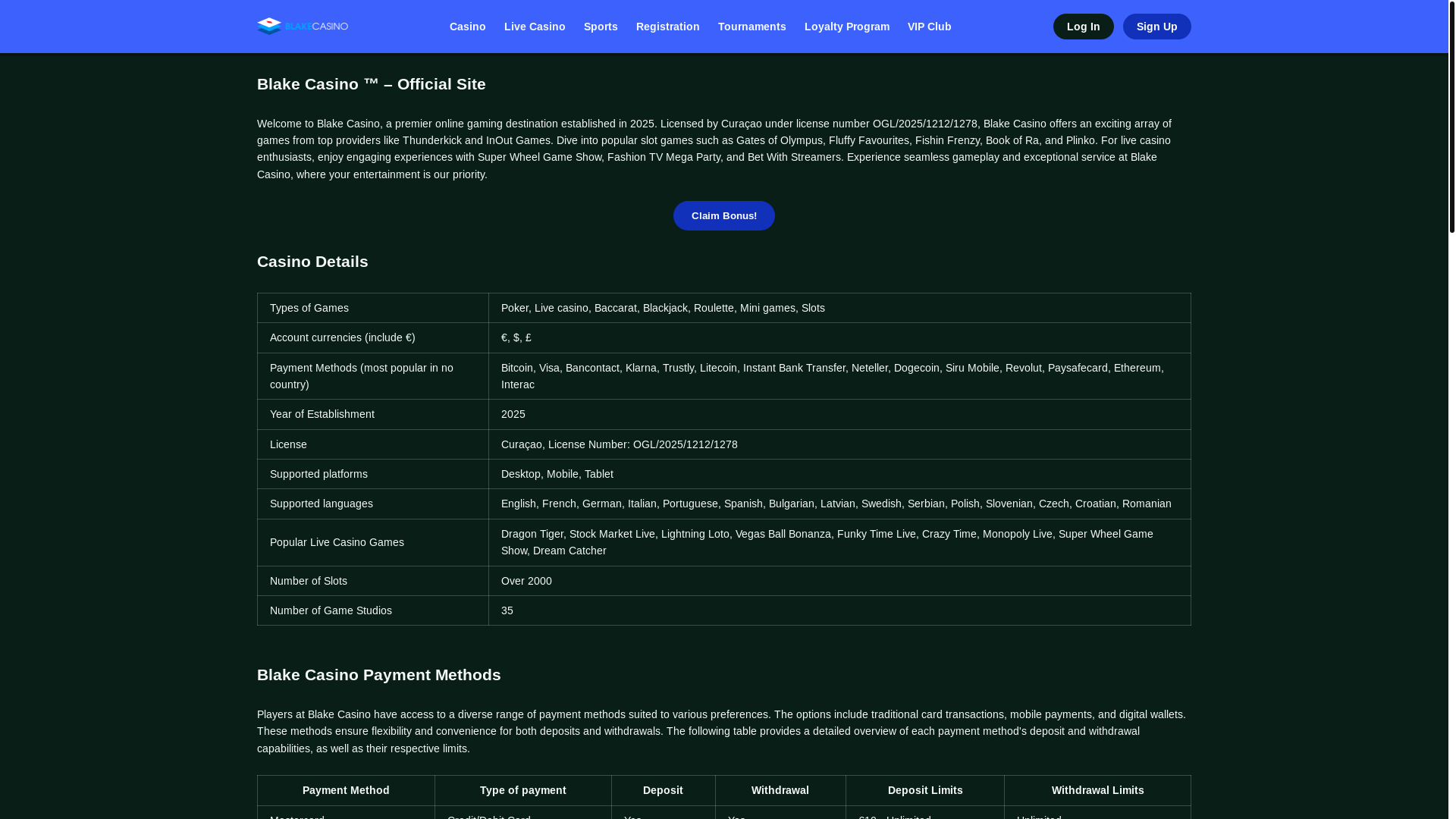 website screenshot of https://blakecasino-org.pages.dev/