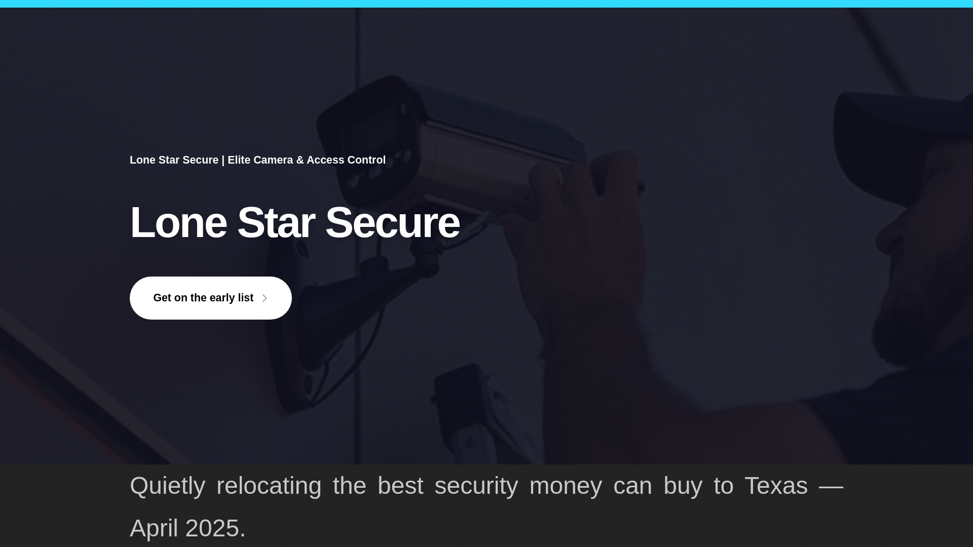 website screenshot of https://lonestarsecure.ai
