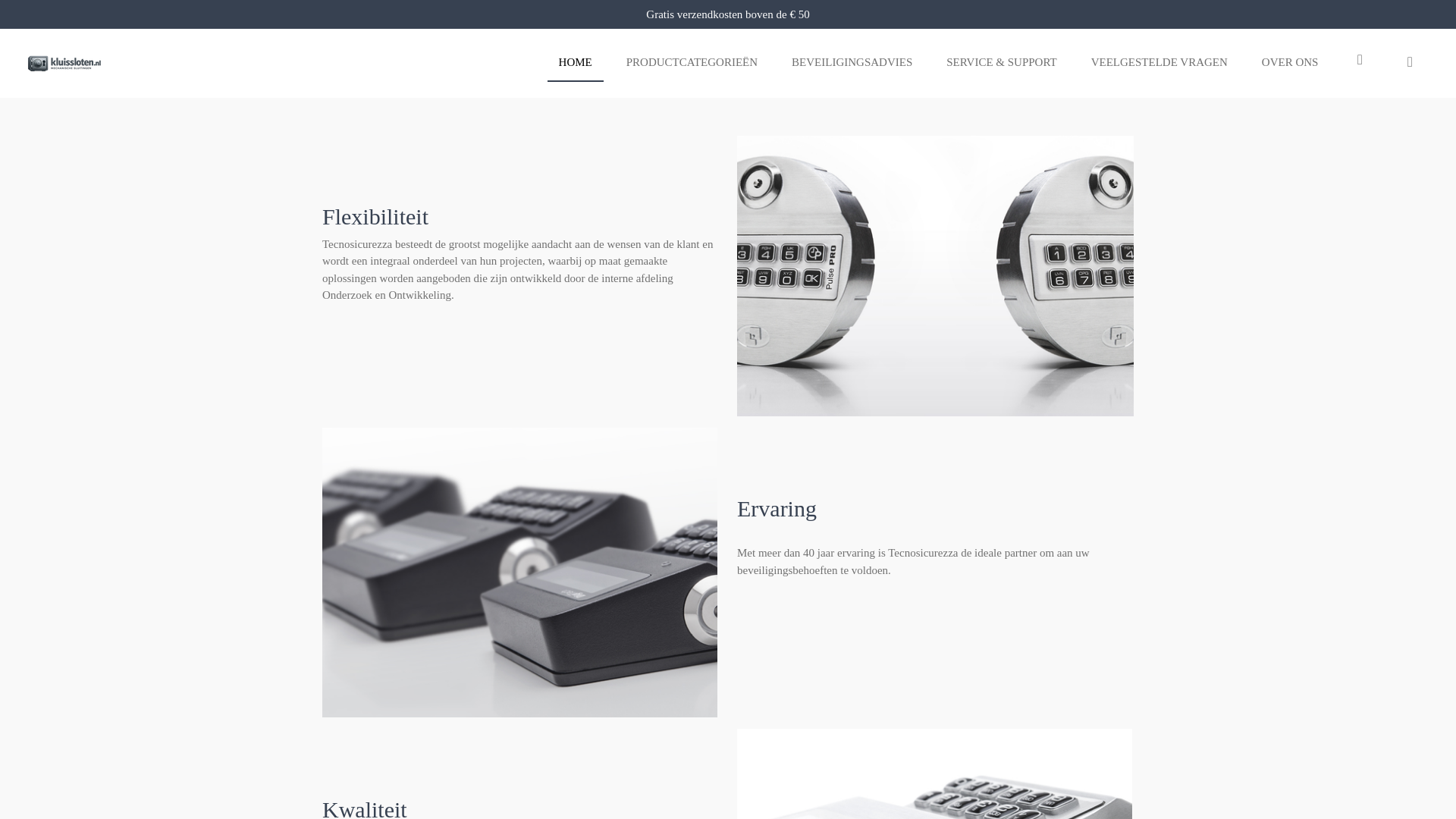 website screenshot of https://kluis-sloten.nl/