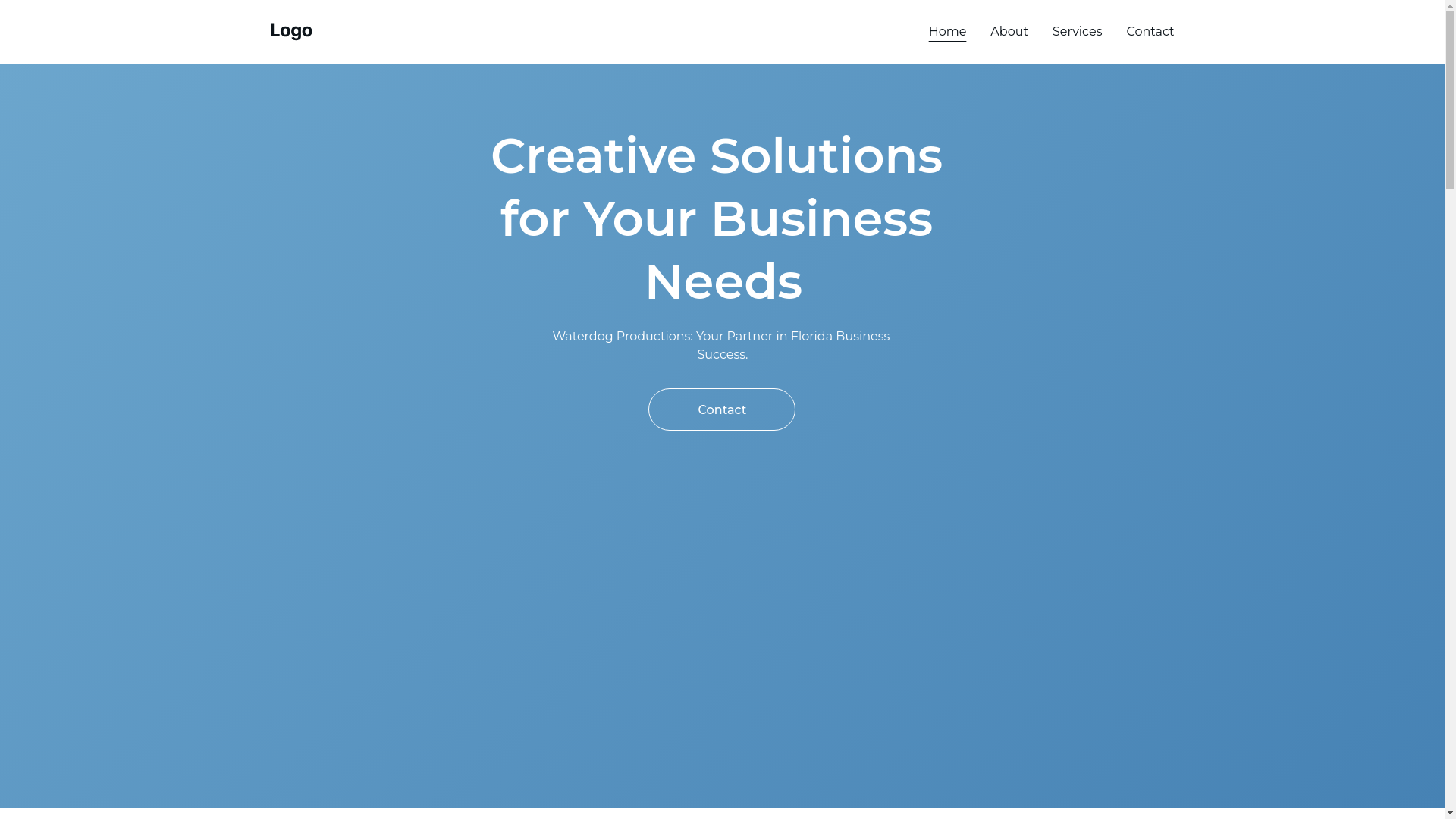 website screenshot of https://waterdogproductions.shop/