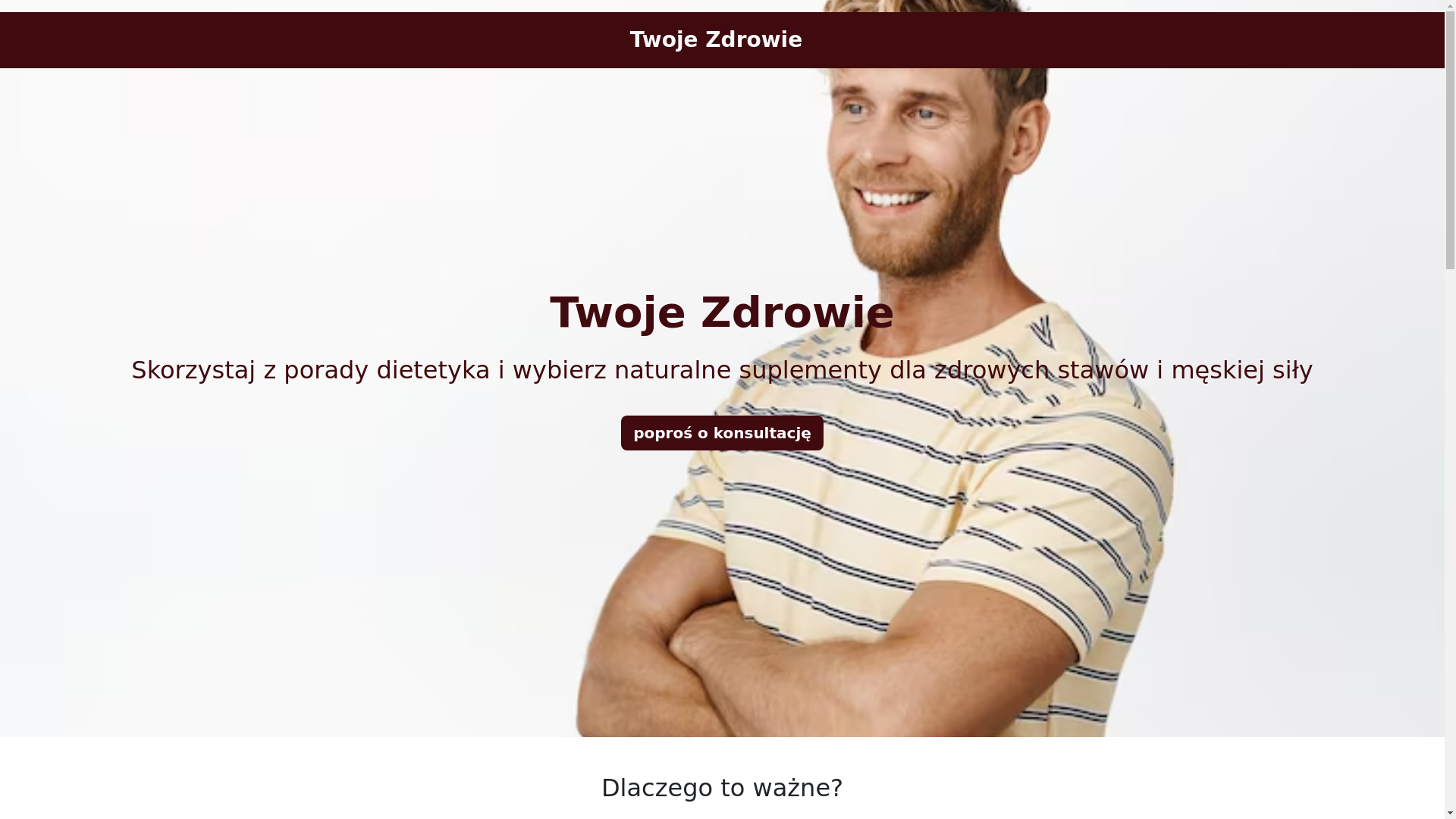 website screenshot of https://twojezdrowiecare.info/