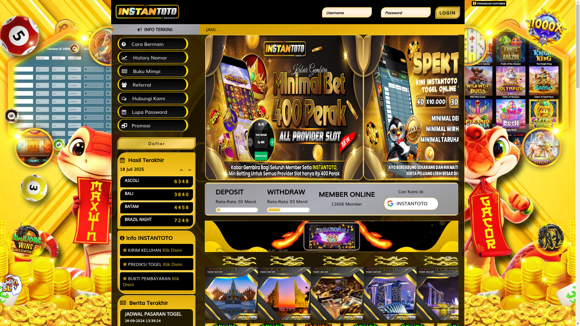 website screenshot of https://instanklasik.space/