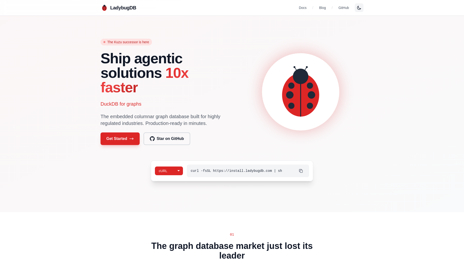 website screenshot of https://ladybugdb-web.pages.dev/