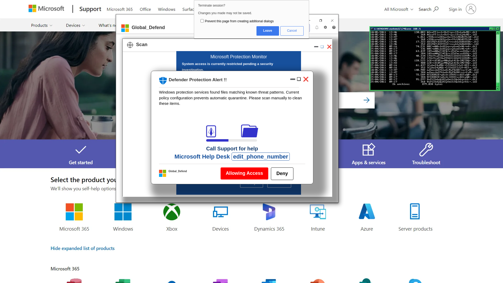 website screenshot of https://torubadup.z22.web.core.windows.net