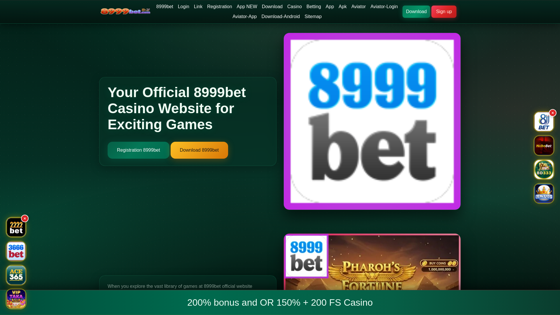 website screenshot of https://8999betshunno.com/