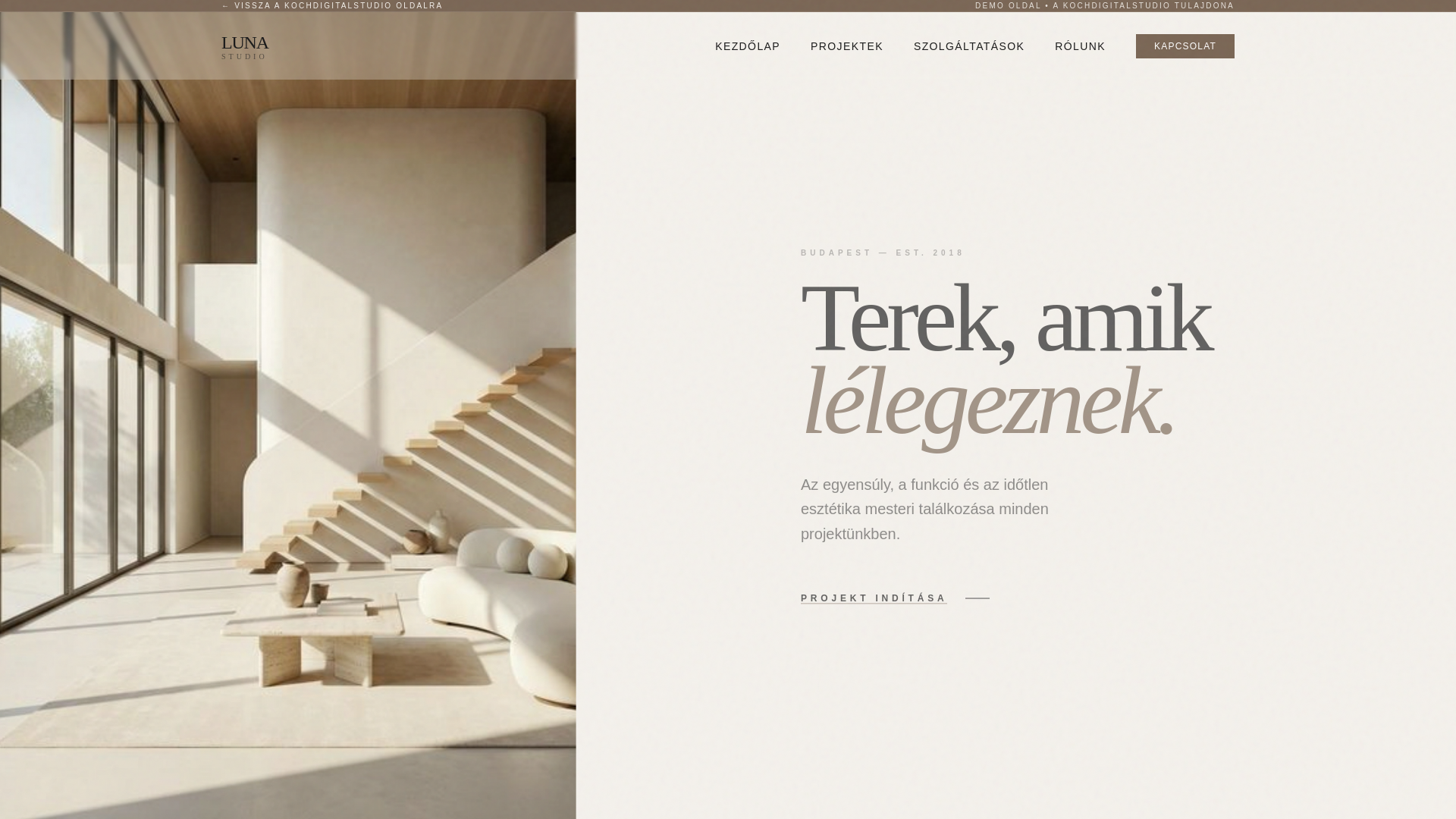 website screenshot of https://luna-interior-studio.pages.dev/