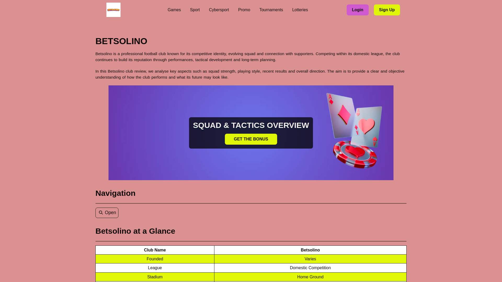 website screenshot of https://betsolinologin.org/