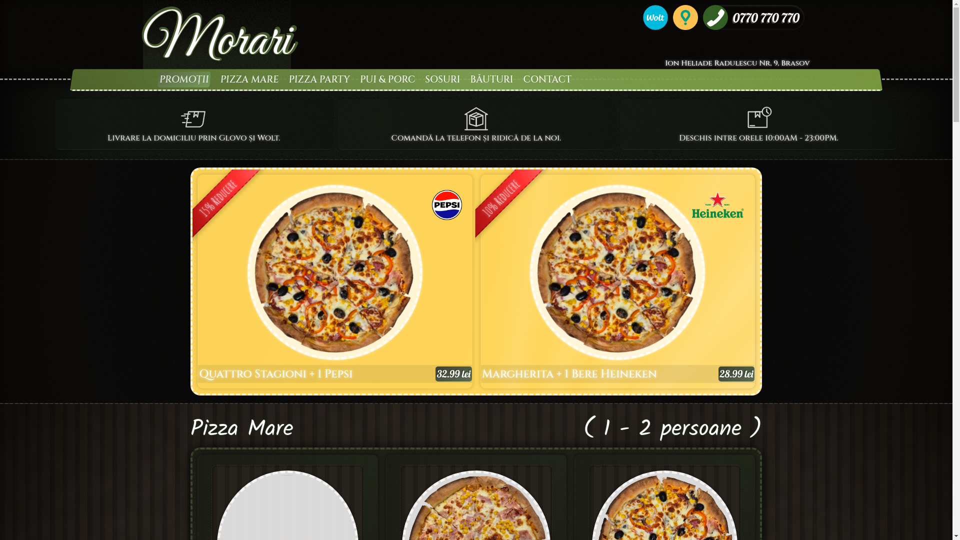 website screenshot of https://morarii.ro/