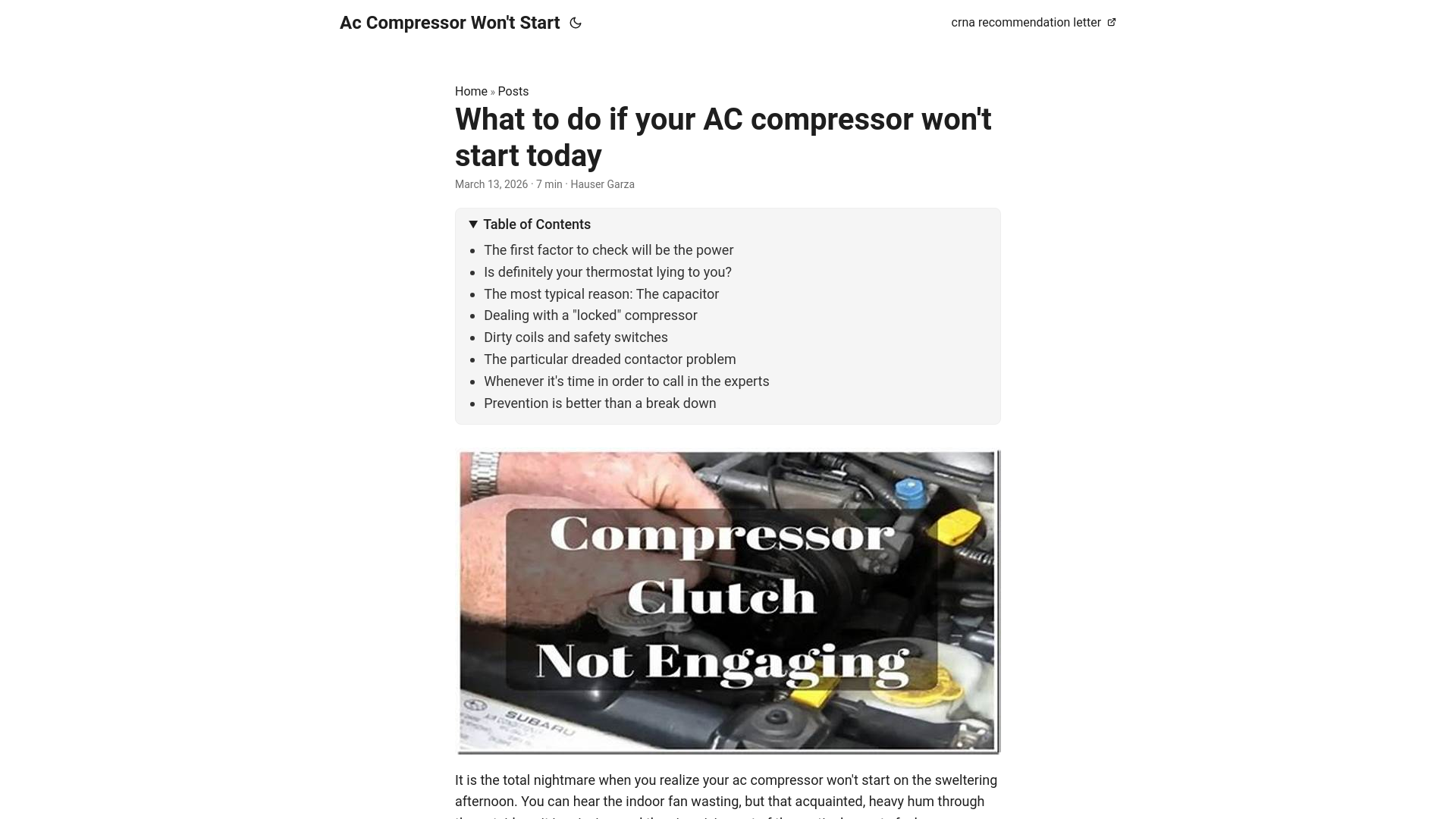 website screenshot of https://ac-compressor-wont-start.pages.dev/