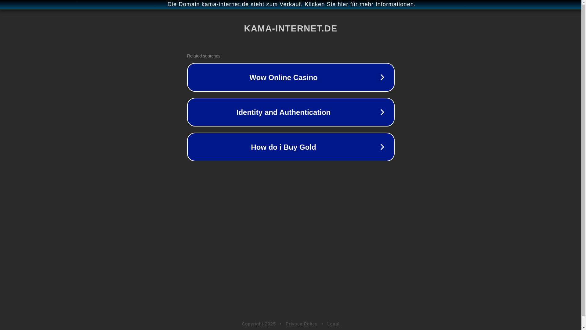 website screenshot of https://kama-internet.de/