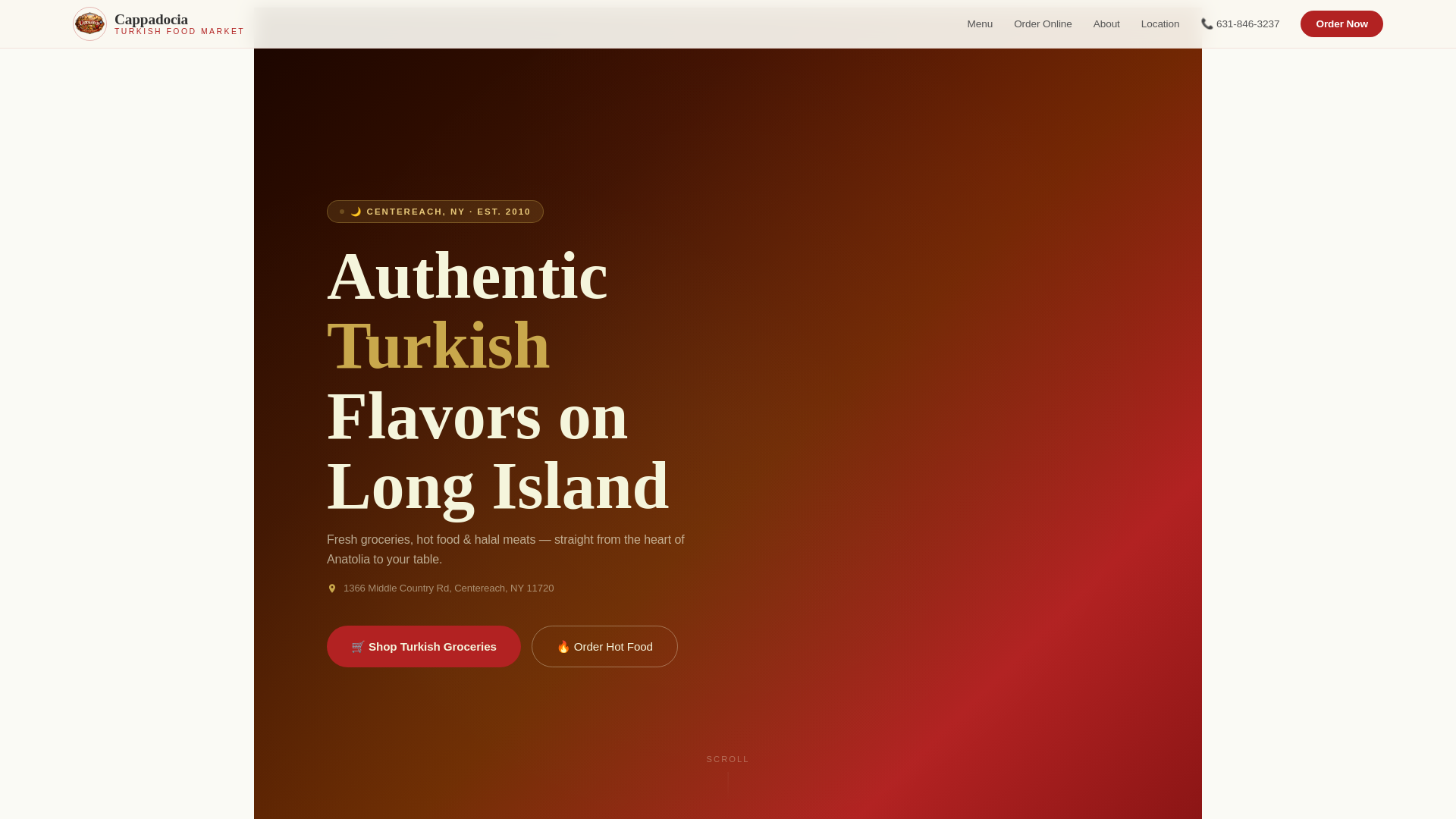 website screenshot of https://eatcappadocia.com