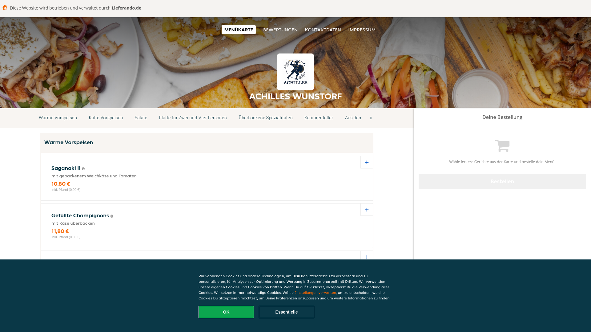 website screenshot of https://achilles-wunstorfotsteinhude.de/