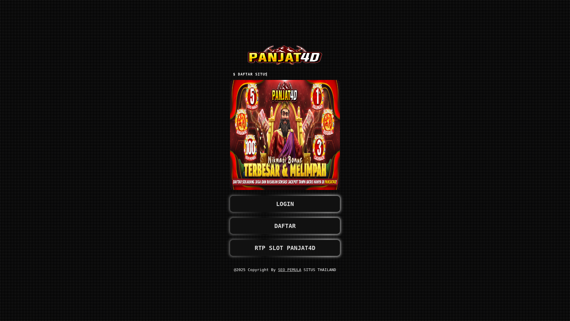 website screenshot of https://panjat4d.pages.dev/