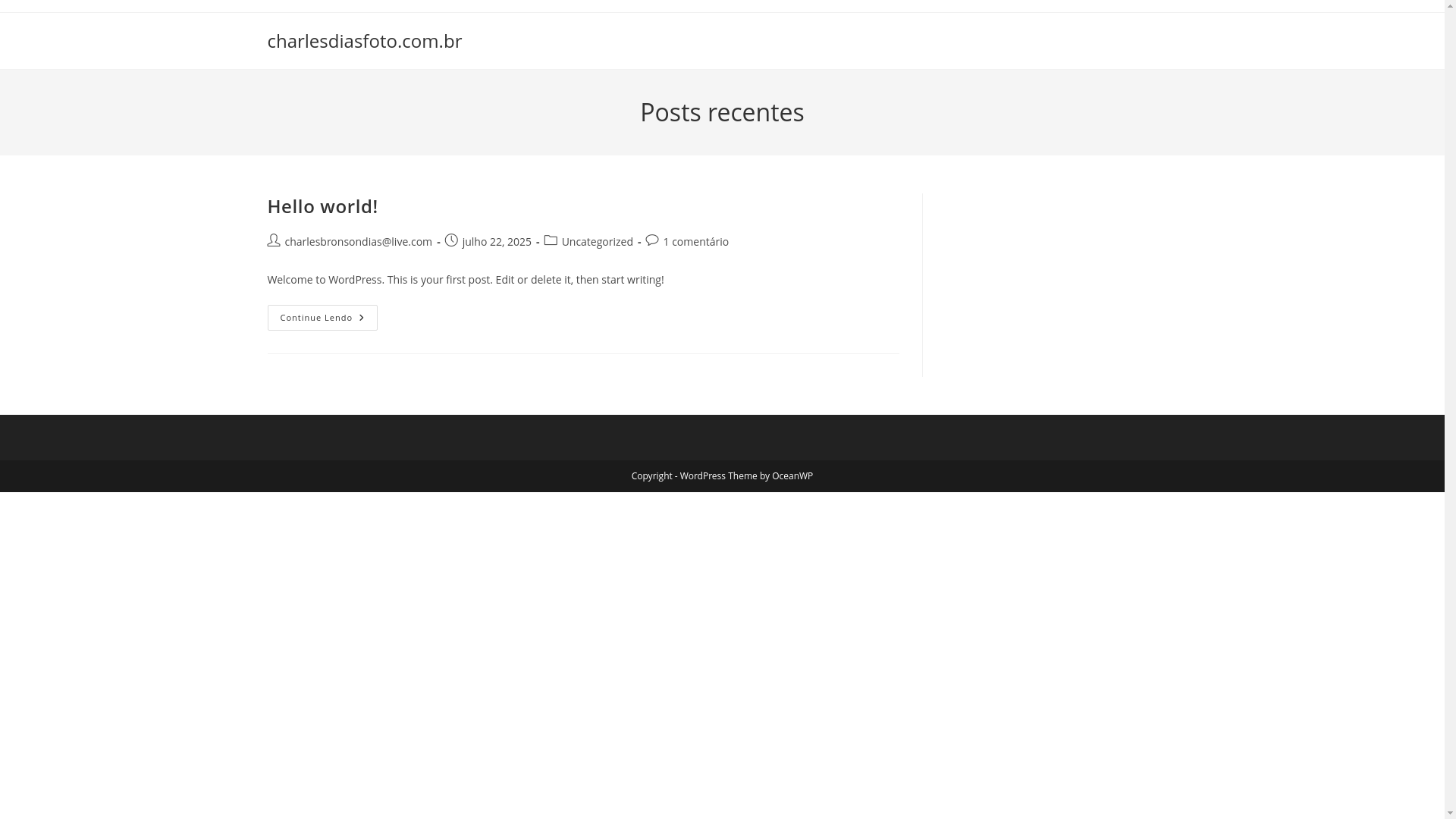 website screenshot of https://charlesdiasfoto.com.br/
