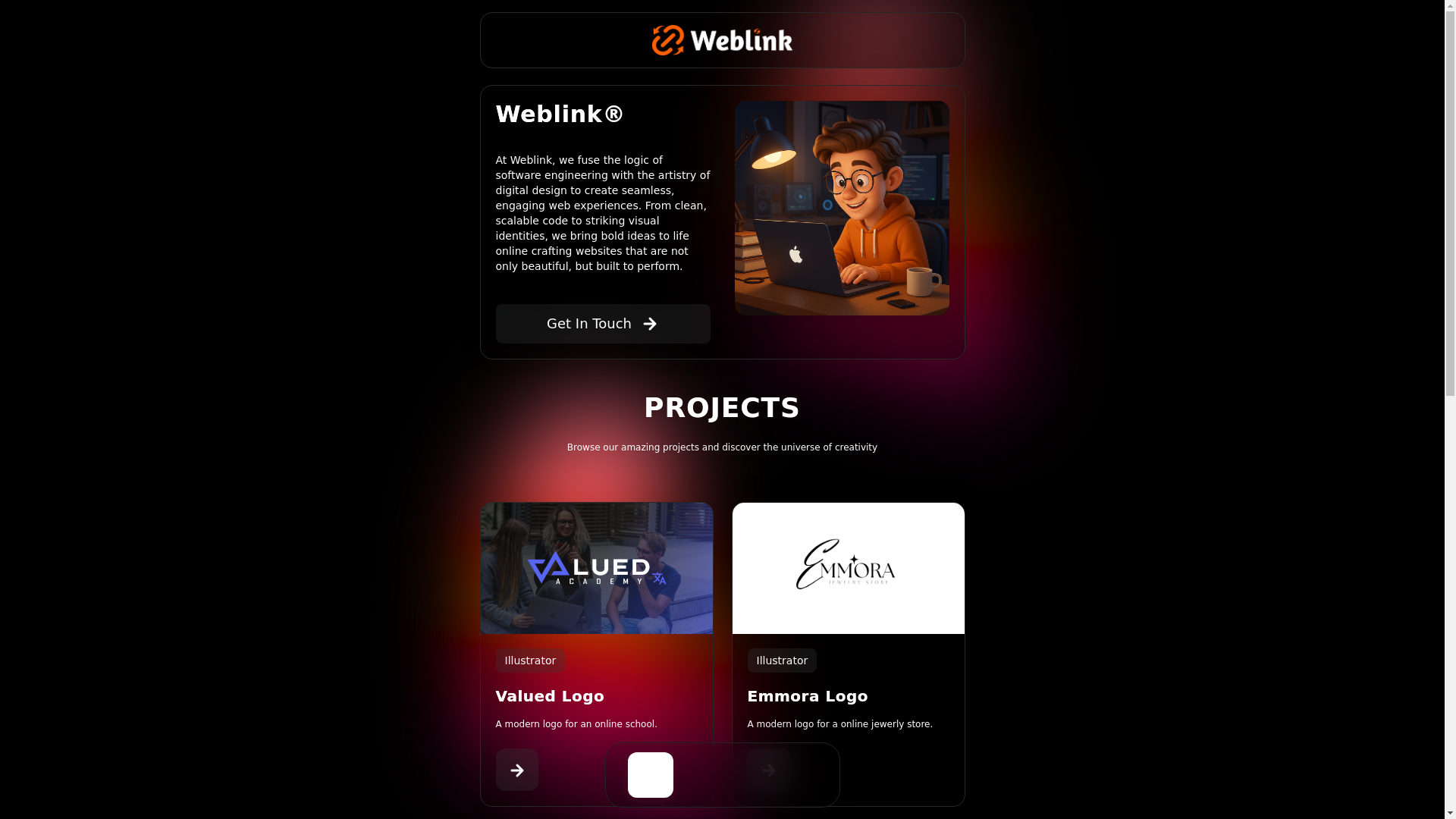 website screenshot of https://weblink-clk.pages.dev/