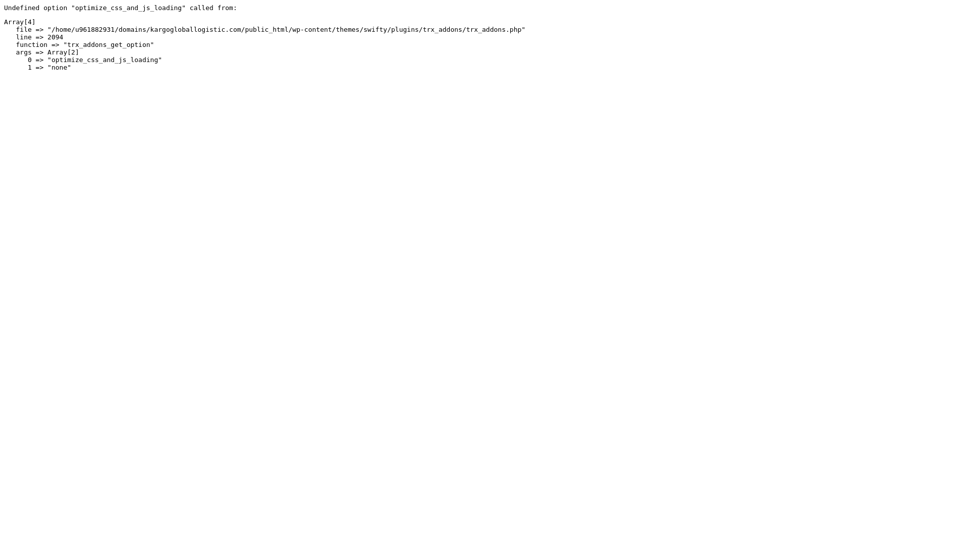 website screenshot of https://kargogloballogistic.com