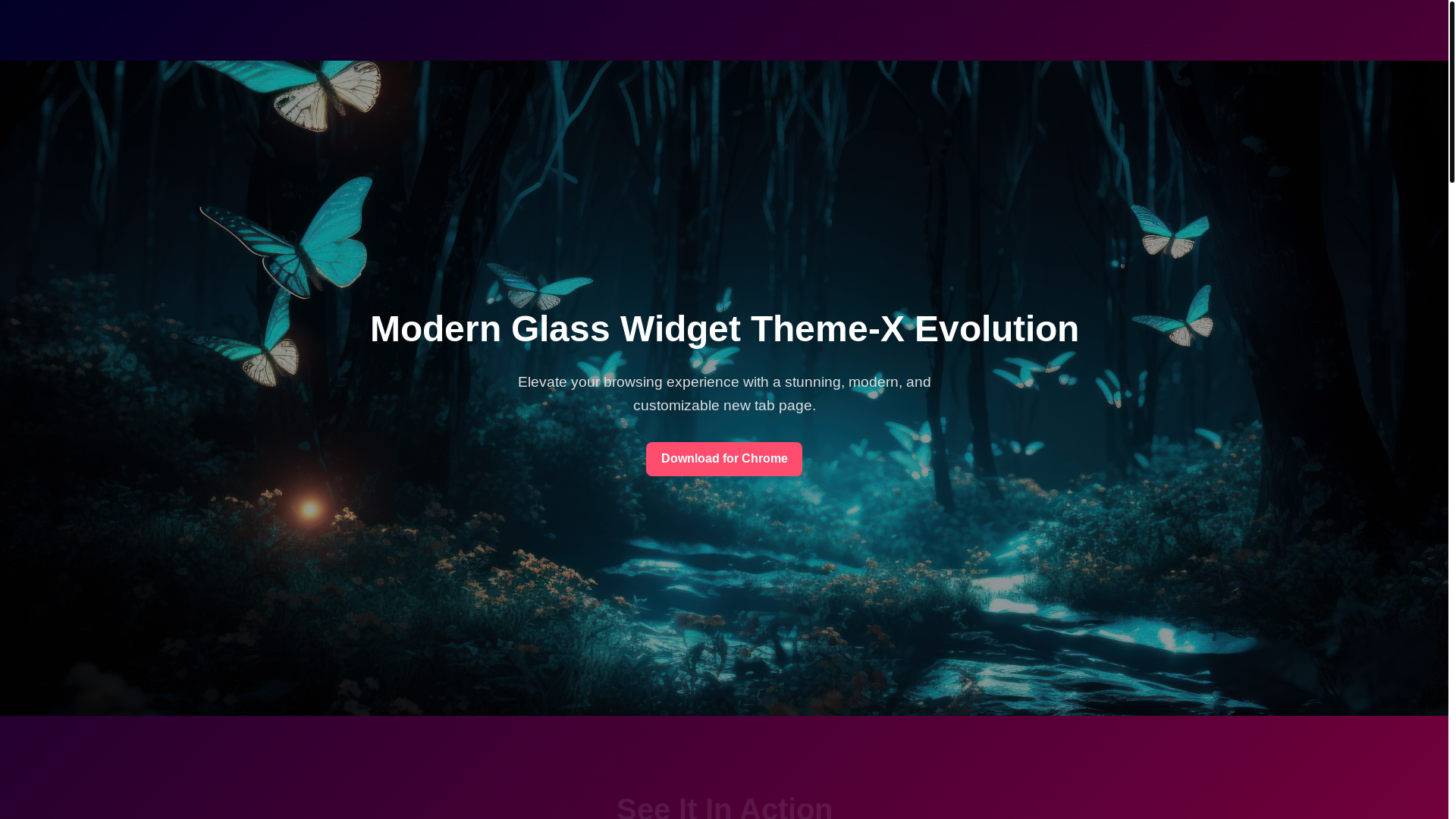 website screenshot of https://modern-glass-widget-theme-x-evolution.pages.dev/