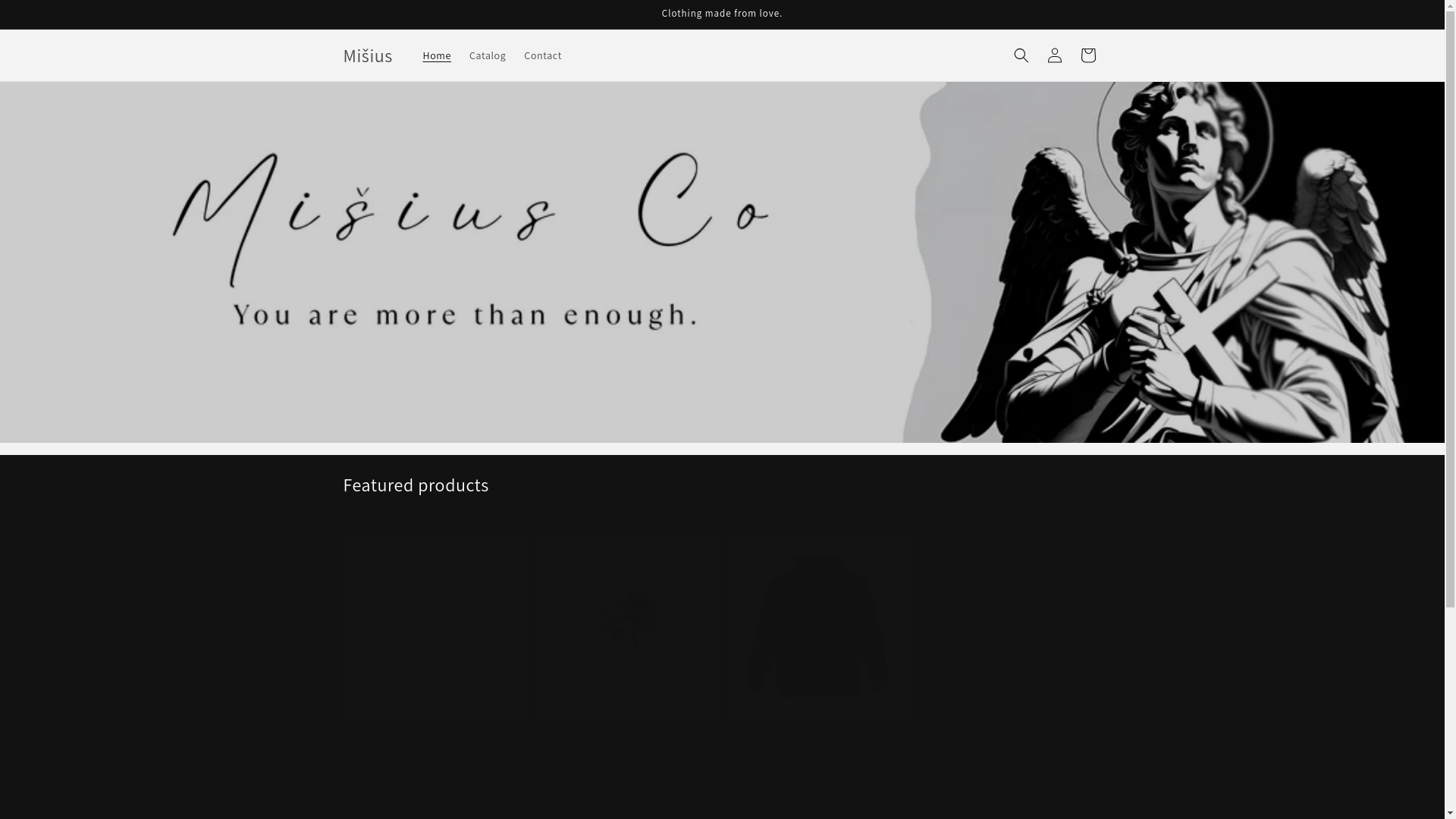 website screenshot of https://misiusstore.com/