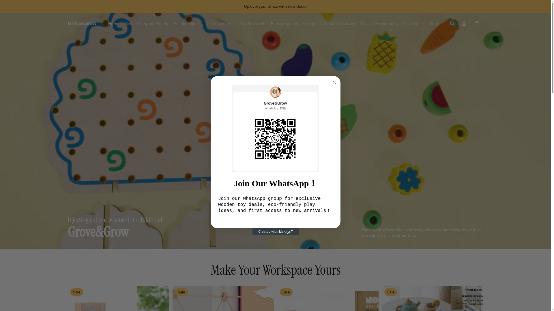 website screenshot of https://grovegrow.net/