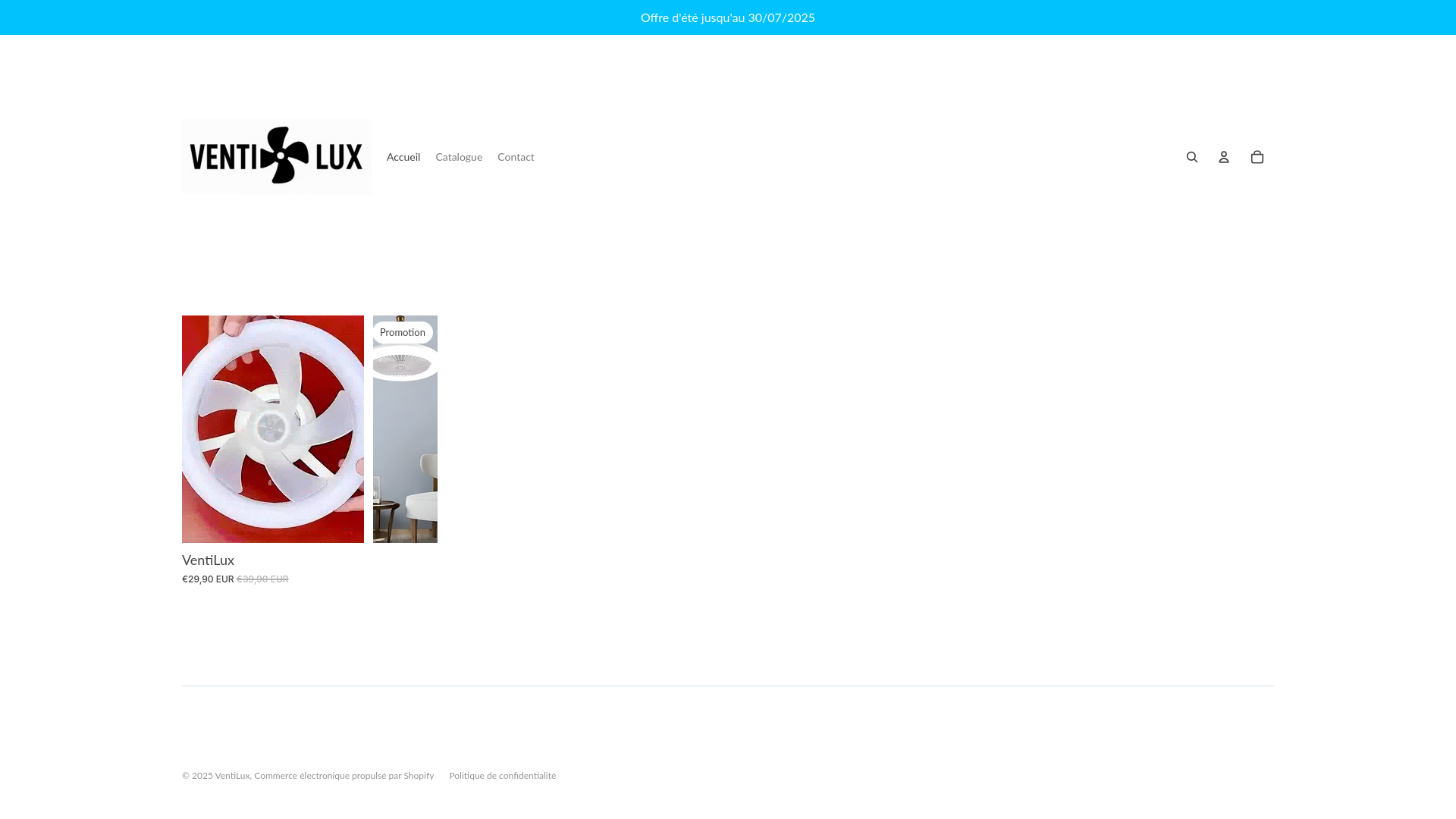 website screenshot of https://venti-lux.com/