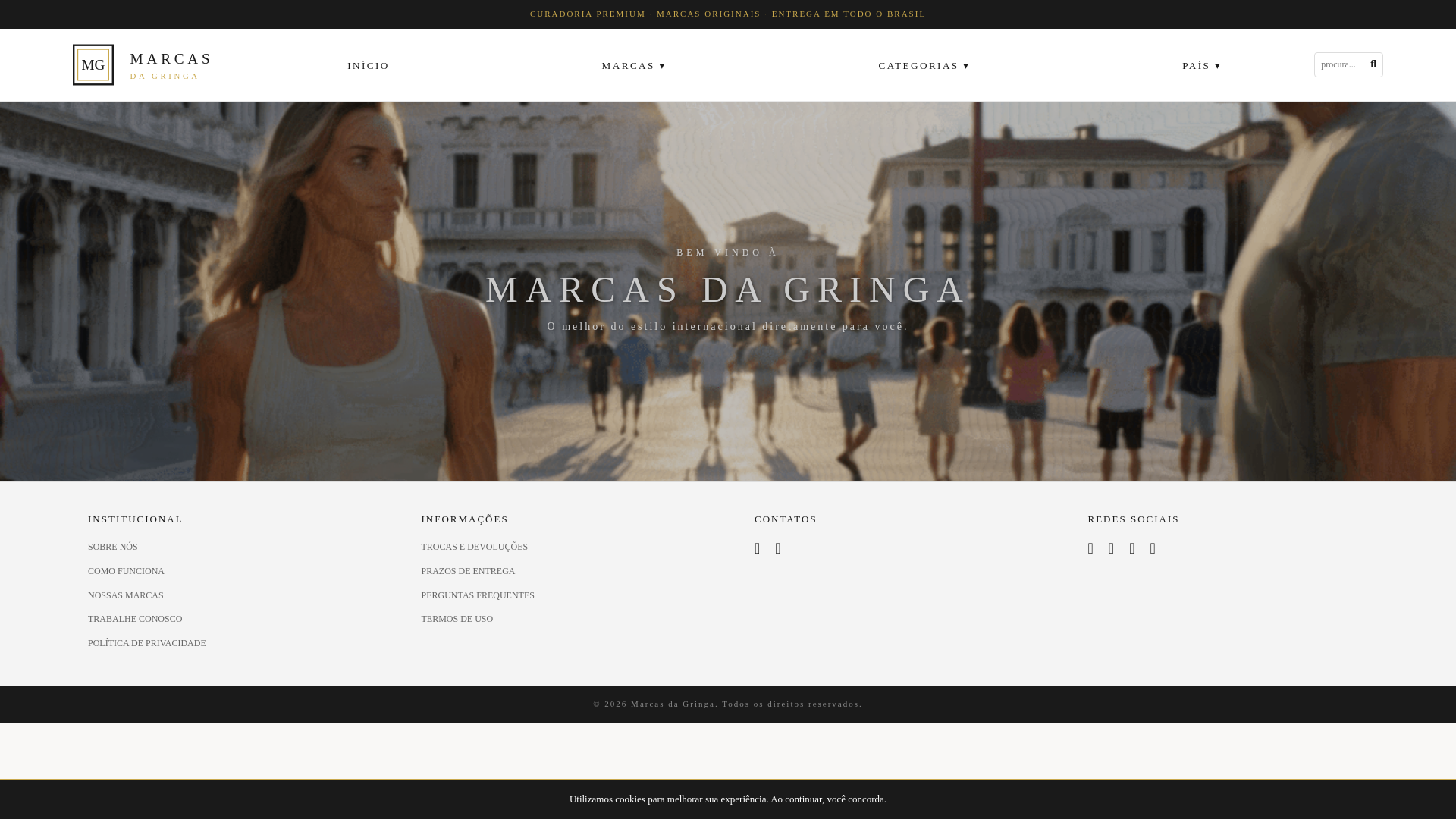 website screenshot of https://marcasdagringa.com.br/