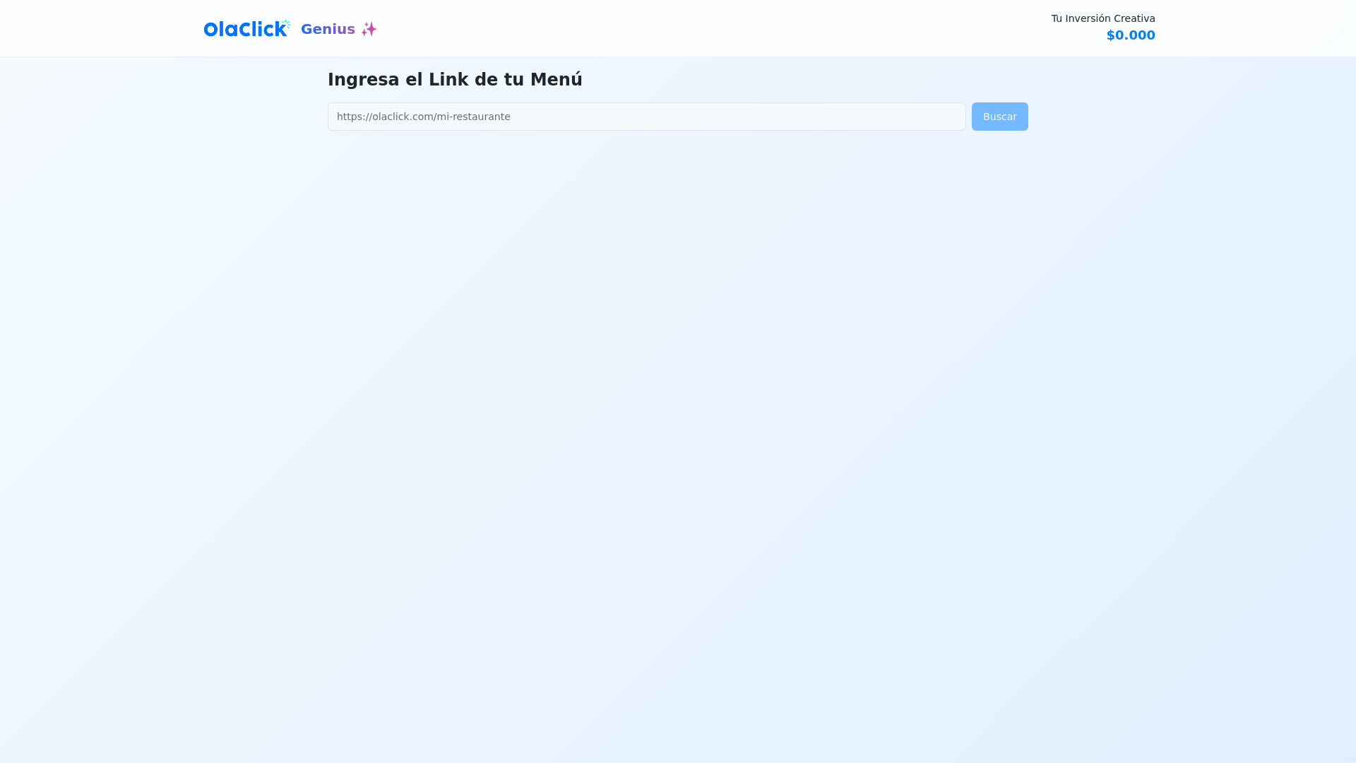 website screenshot of https://olagenius.app/