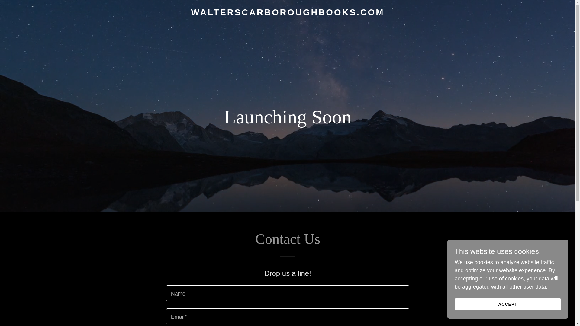 website screenshot of https://walterscarboroughbooks.com/