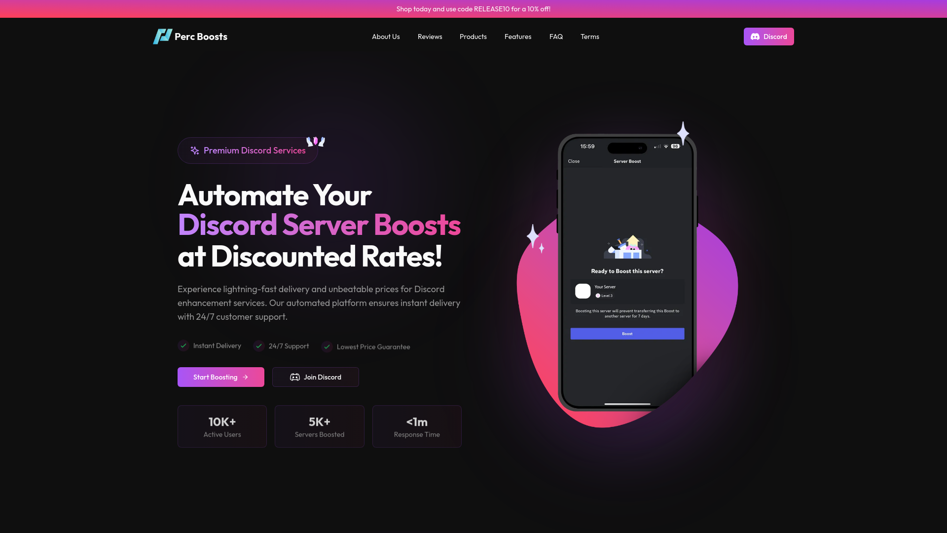 website screenshot of https://boostsite.pages.dev/